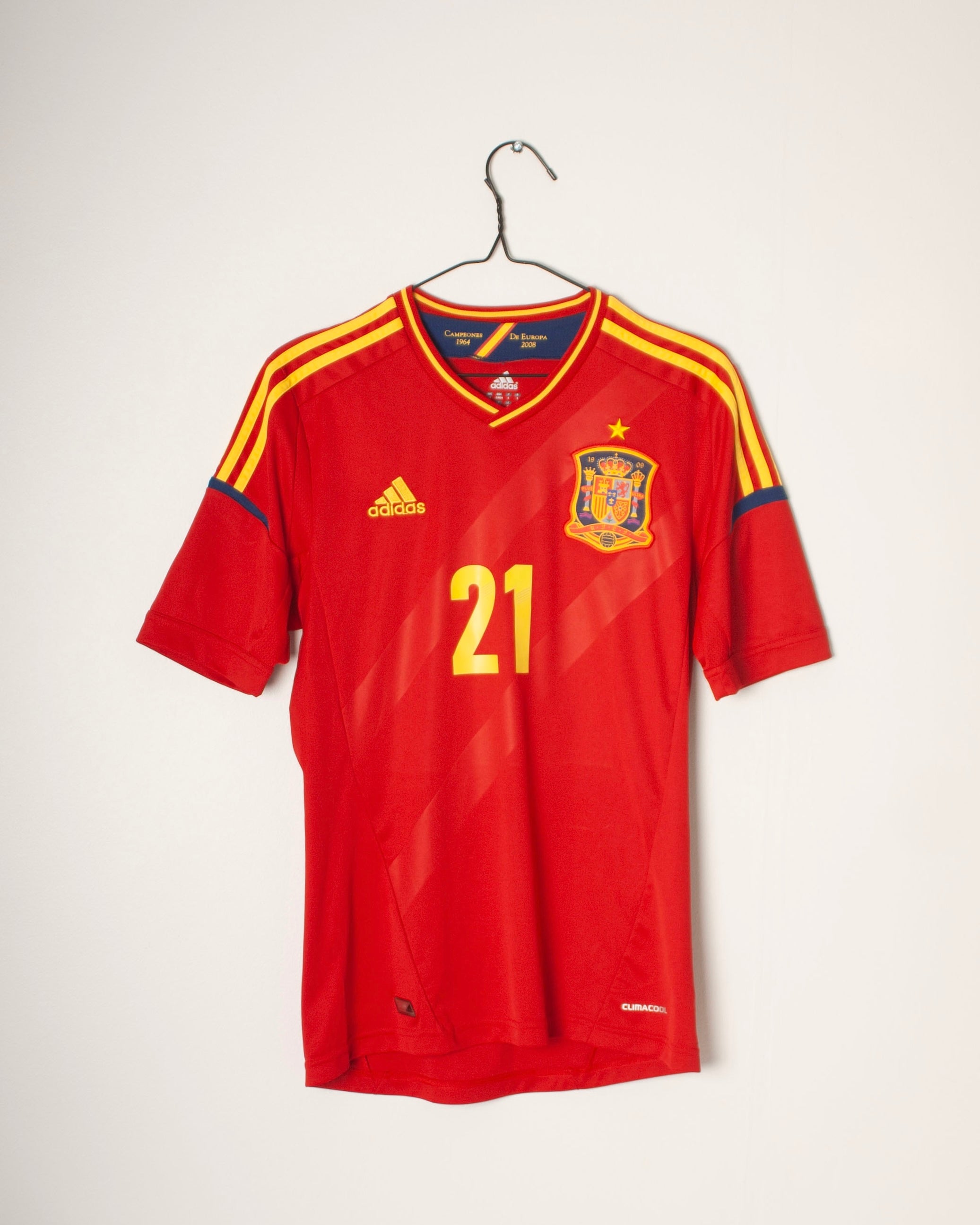 Adidas - Spain 2012 Home Football Shirt 'SILVA'