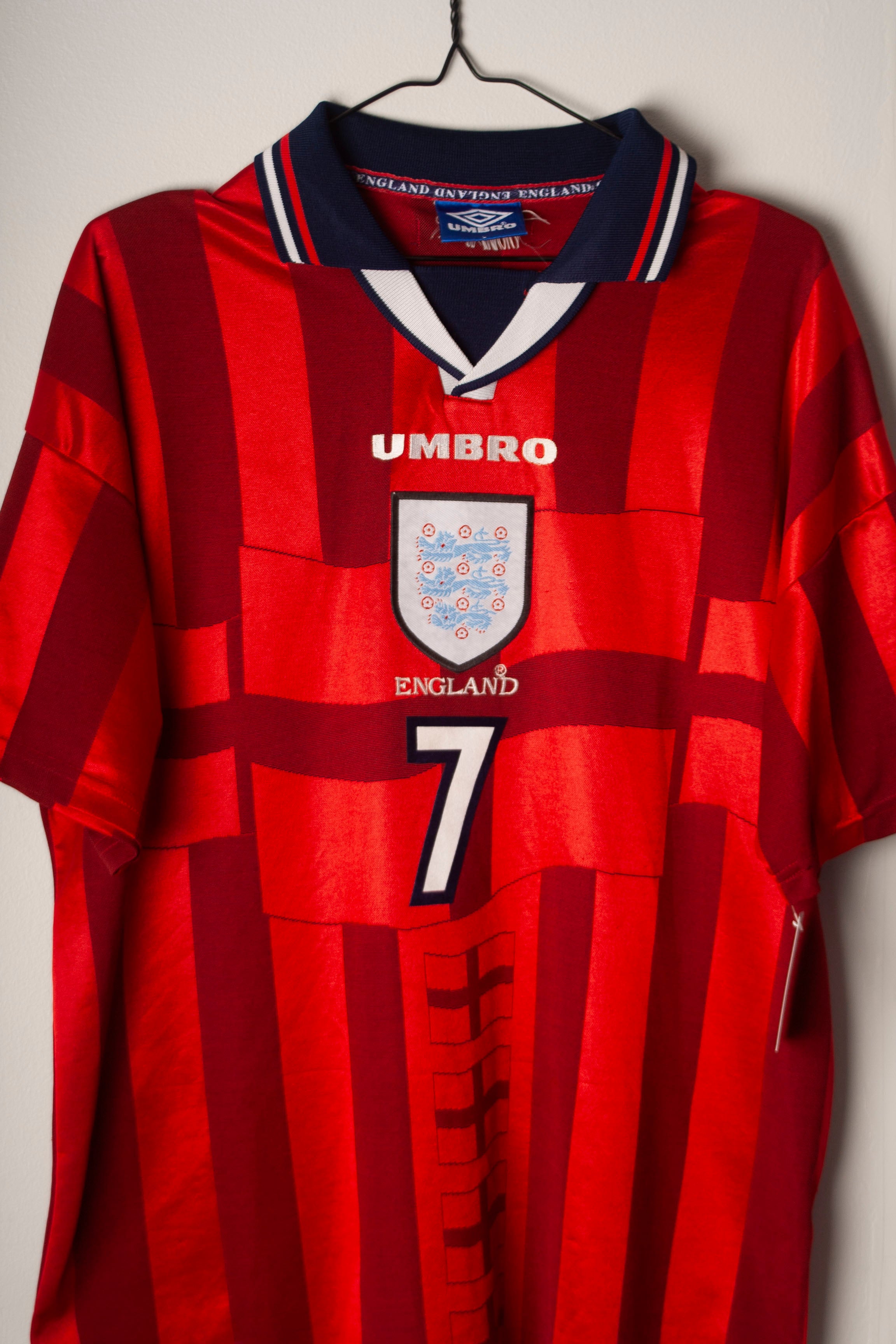 Umbro - England 1998 Away Football Shirt 'BECKHAM'