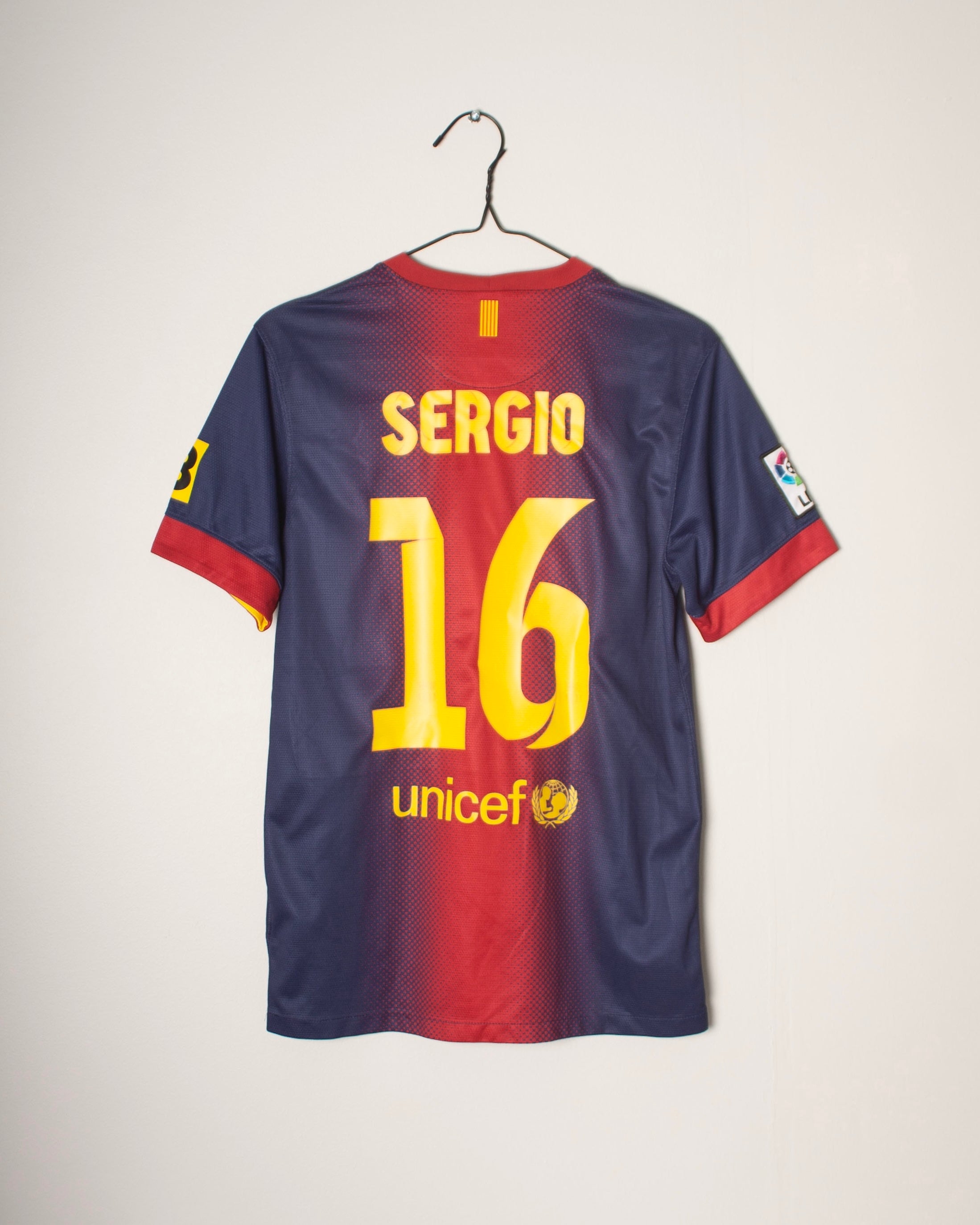 Nike - FC Barcelona 2012/13 Home Football Shirt 'SERGIO'