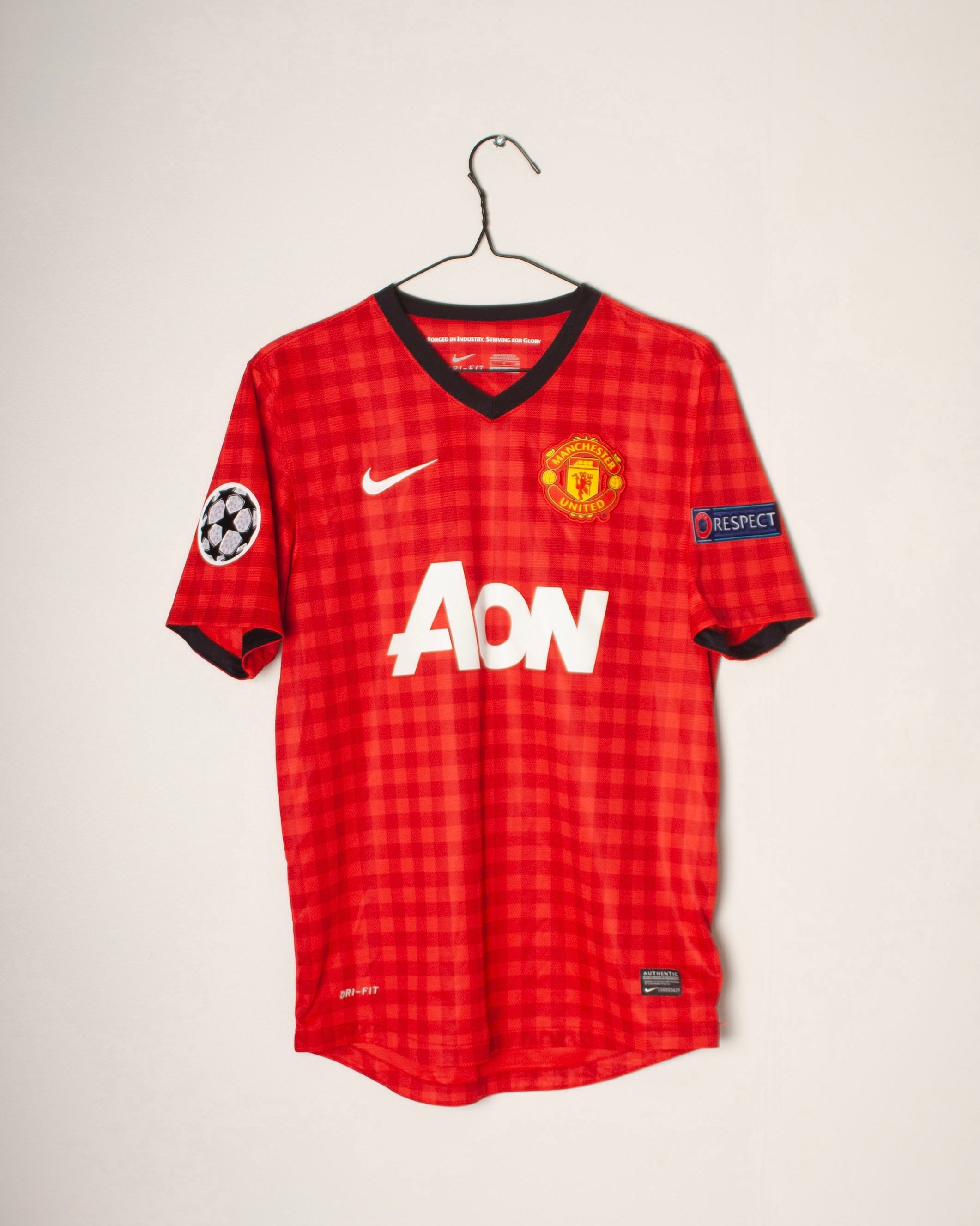 Nike - Manchester United 2012/13 Home Football Shirt Champions League Version 'SCHOLES'
