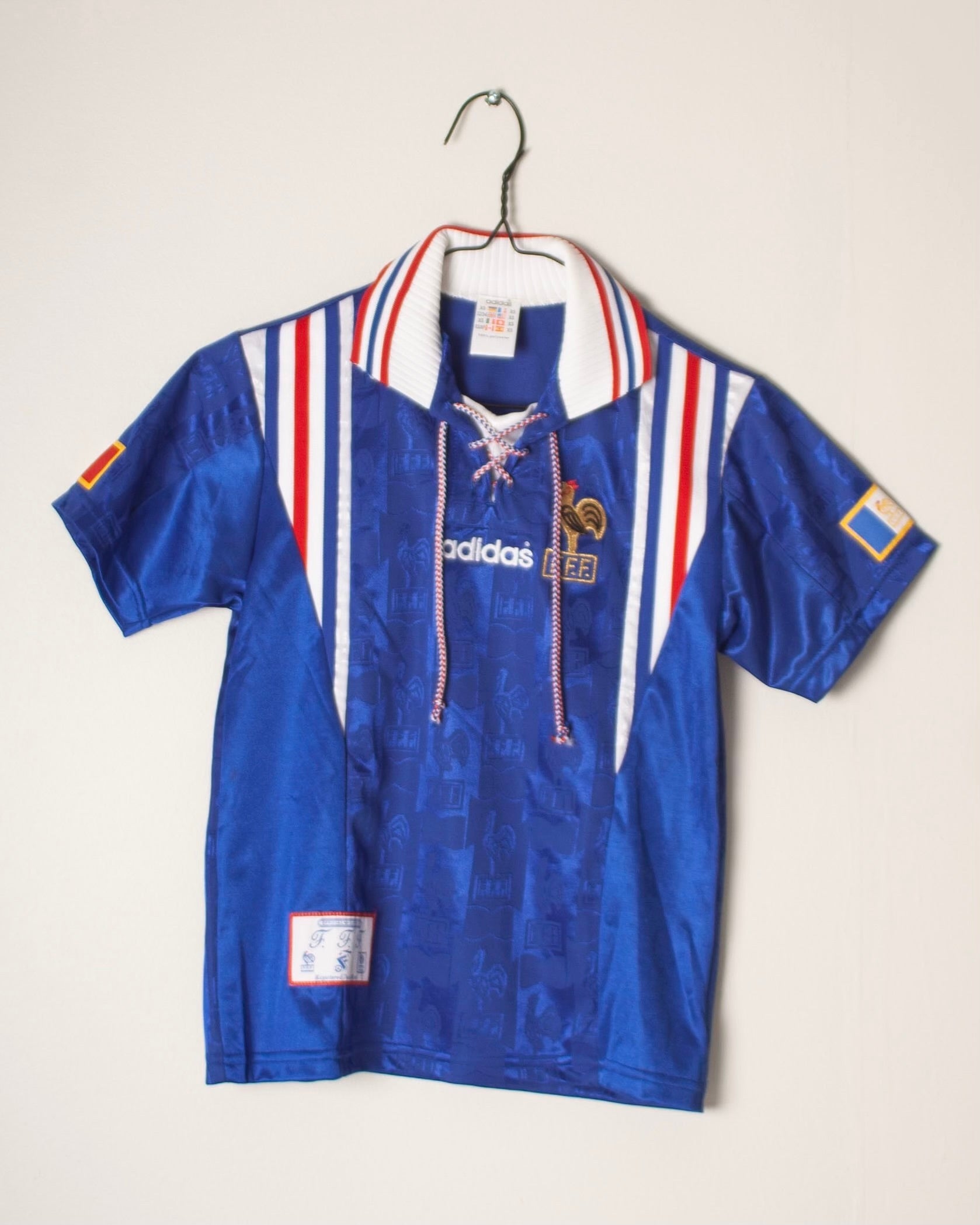 Adidas - France 1996 Home Football Shirt