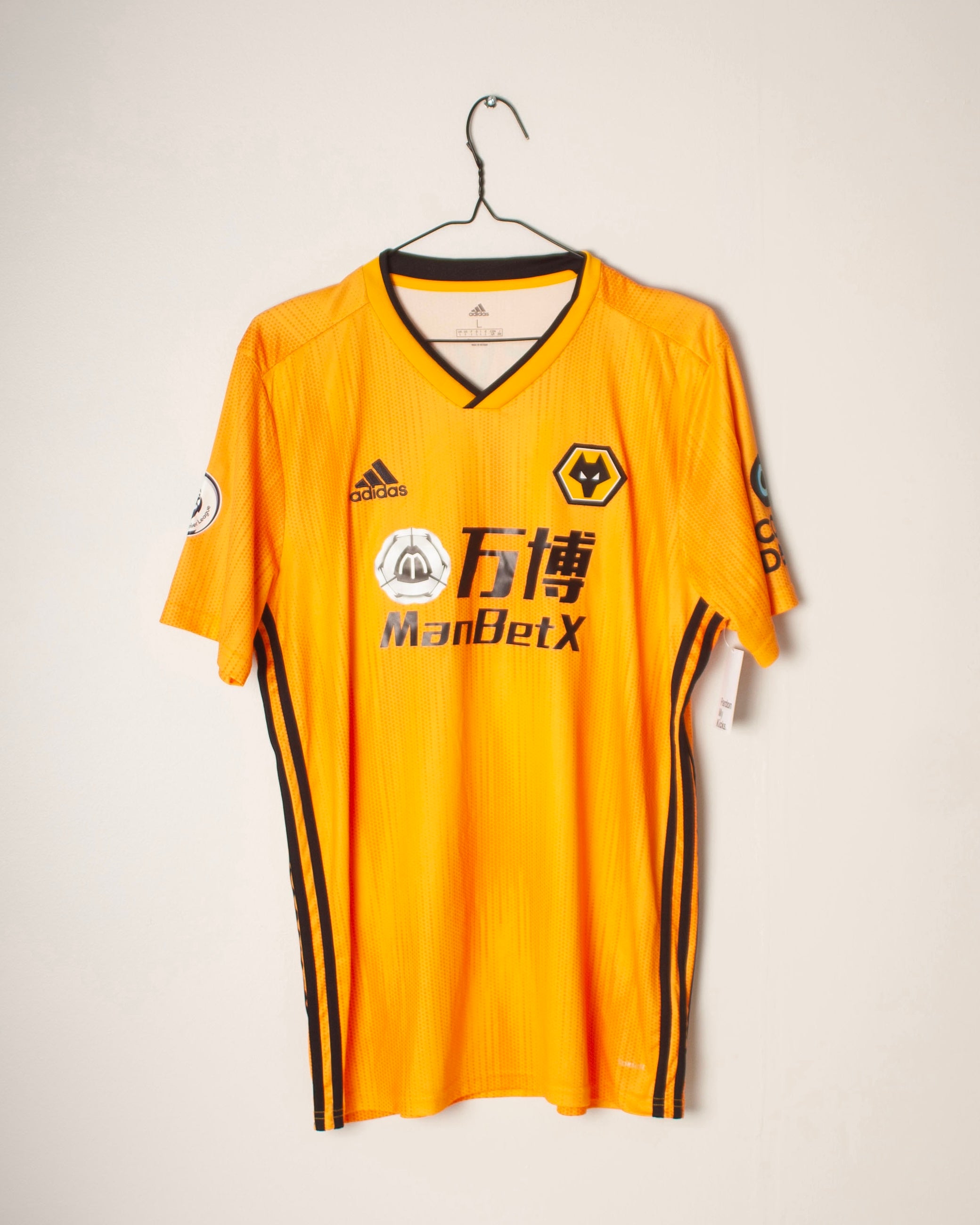 Adidas - Wolverhampton Wanderers 2019/20 Home Football Shirt 'NEVES'