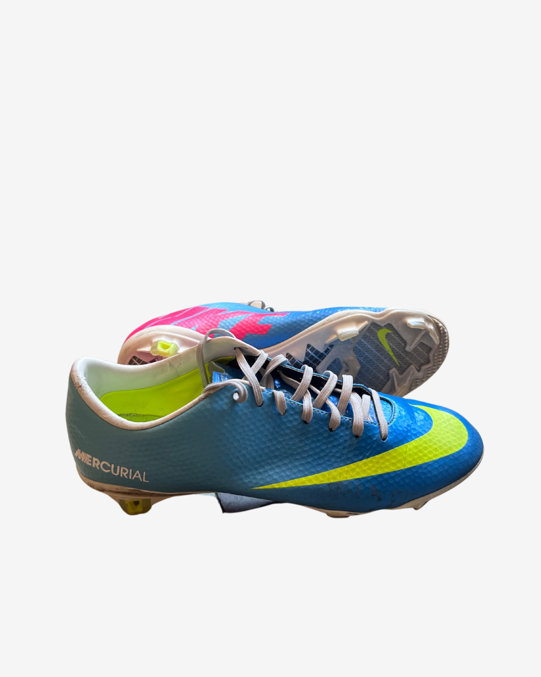 Nike Mercurial Vapor 9 Elite FG 'Blue Neon' (Condition, 7/10)