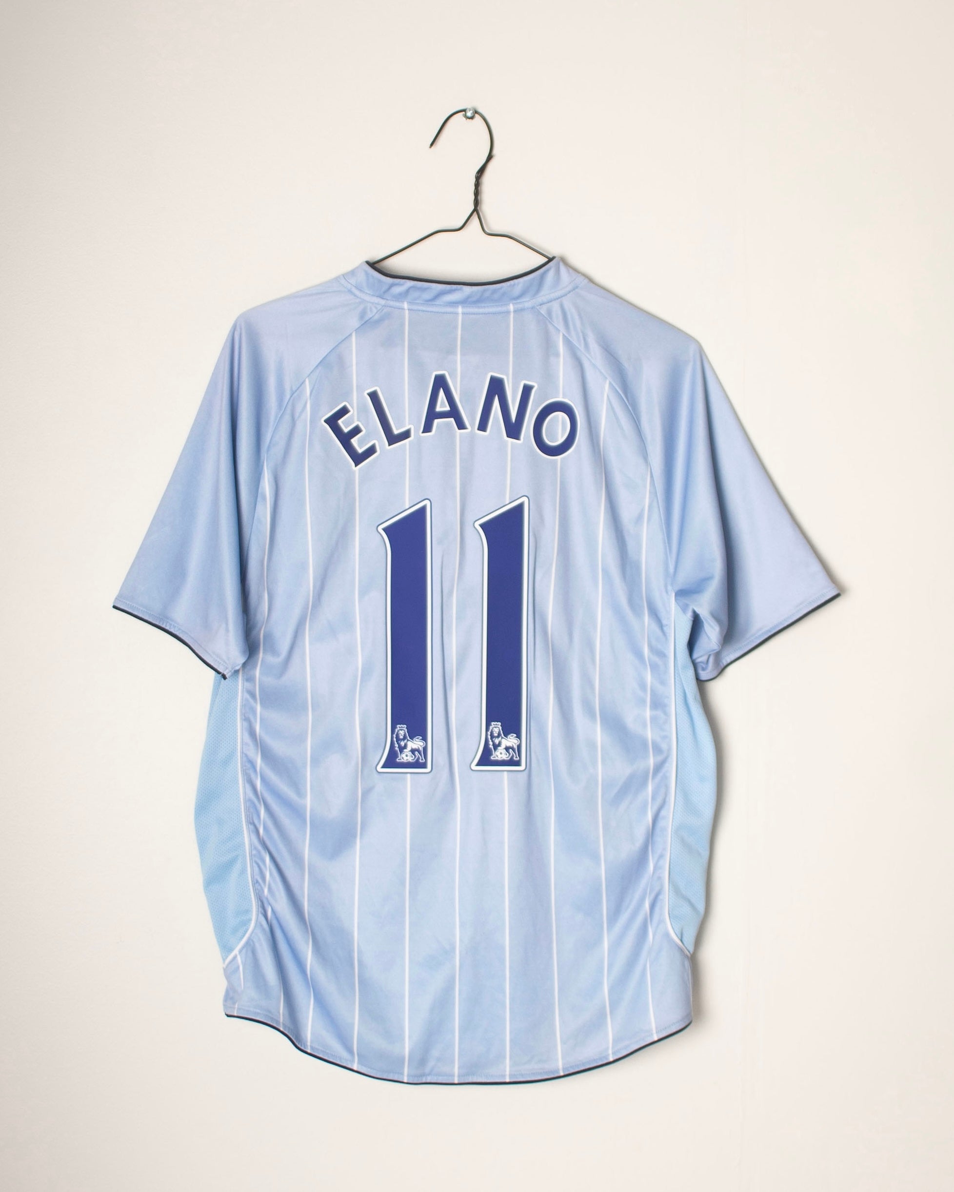 Le Coq Sportif - Manchester City 2007/08 Home Football Shirt 'ELANO'