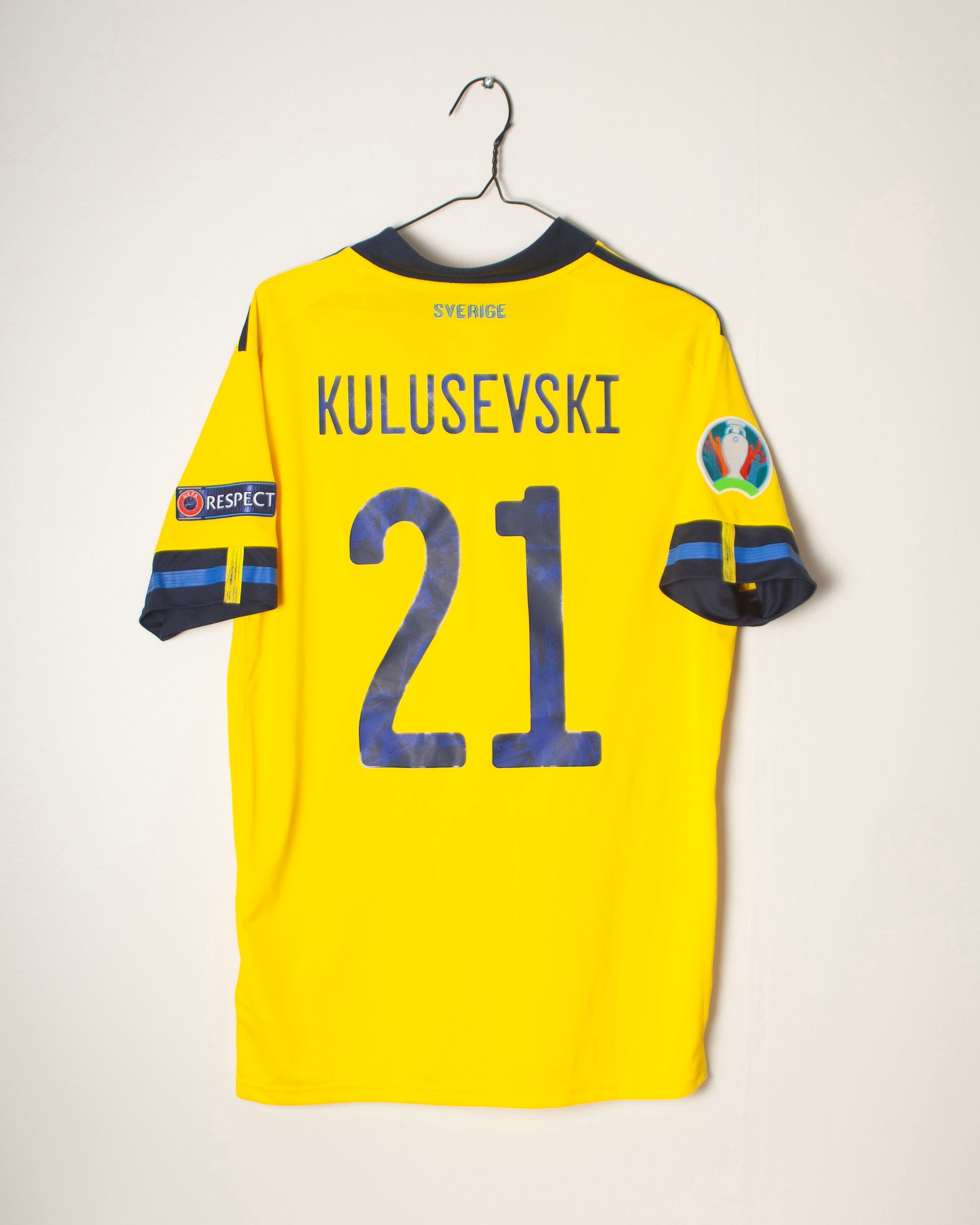 Adidas - Sweden 2020 Home Football Shirt 'KULUSEVSKI'