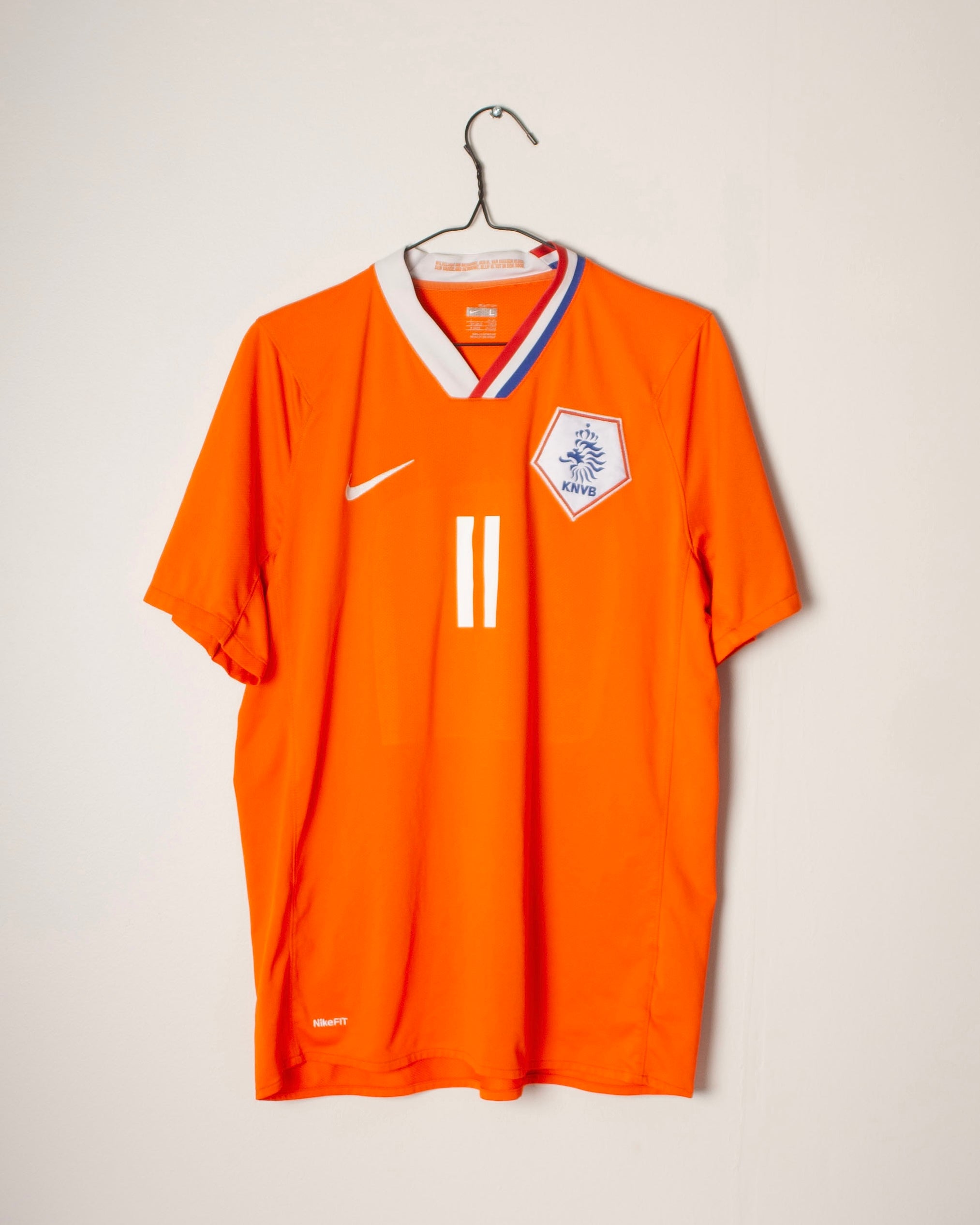 Nike - Netherlands 2008 Home Football Shirt 'ROBBEN'