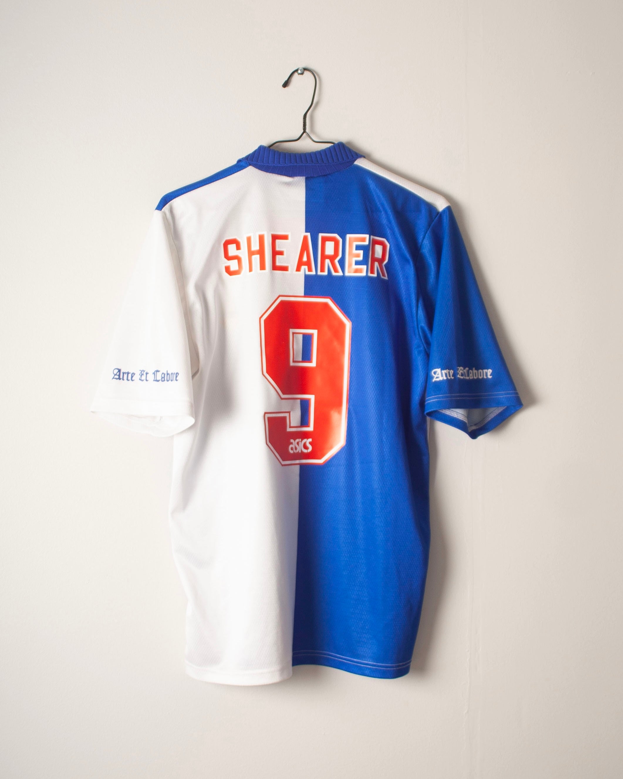 Asics - Blackburn Rovers 1994/96 Home Football Shirt 'SHEARER'