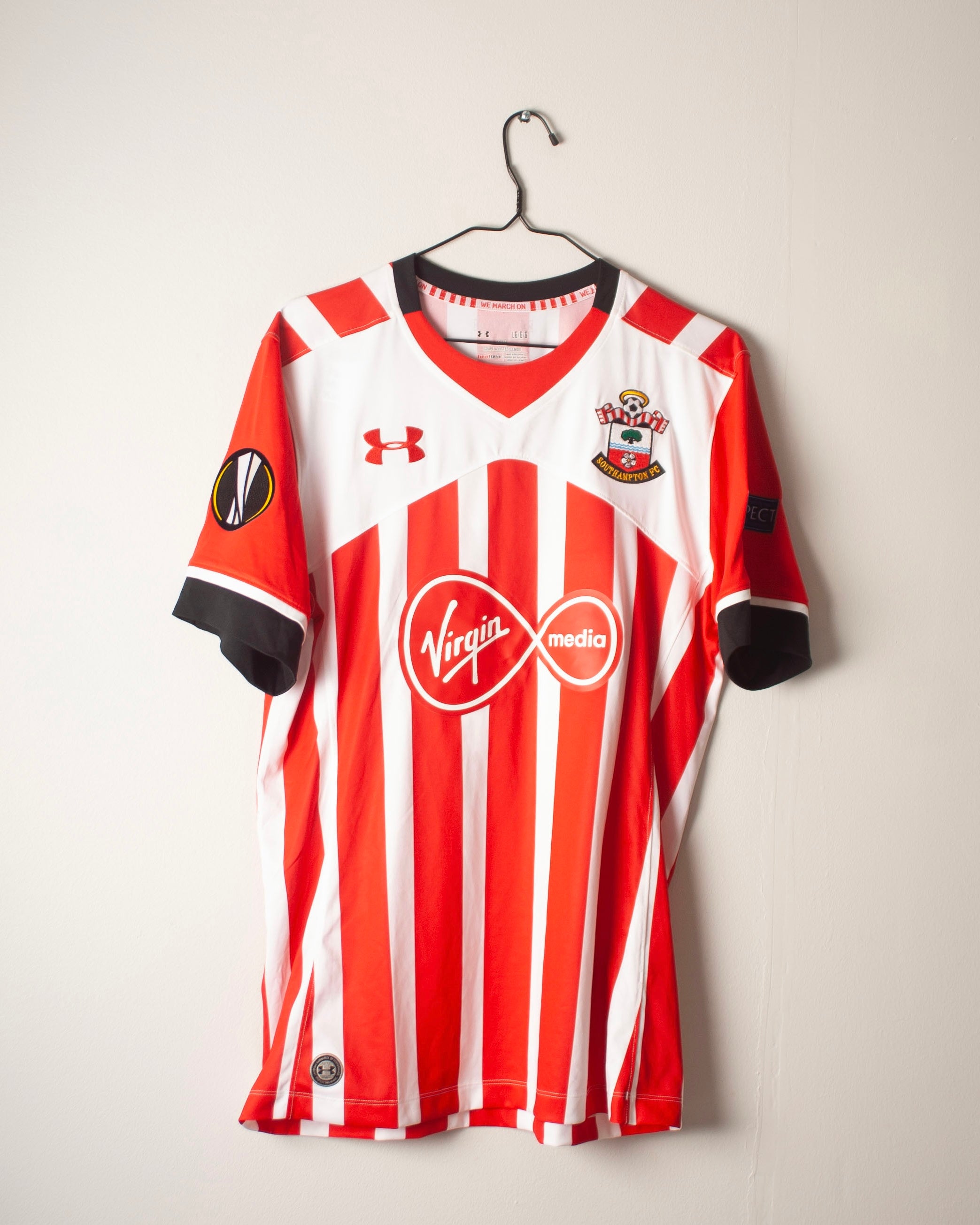Under Armour - Southampton FC 2016/17 Home Football Shirt 'VIRGIL'