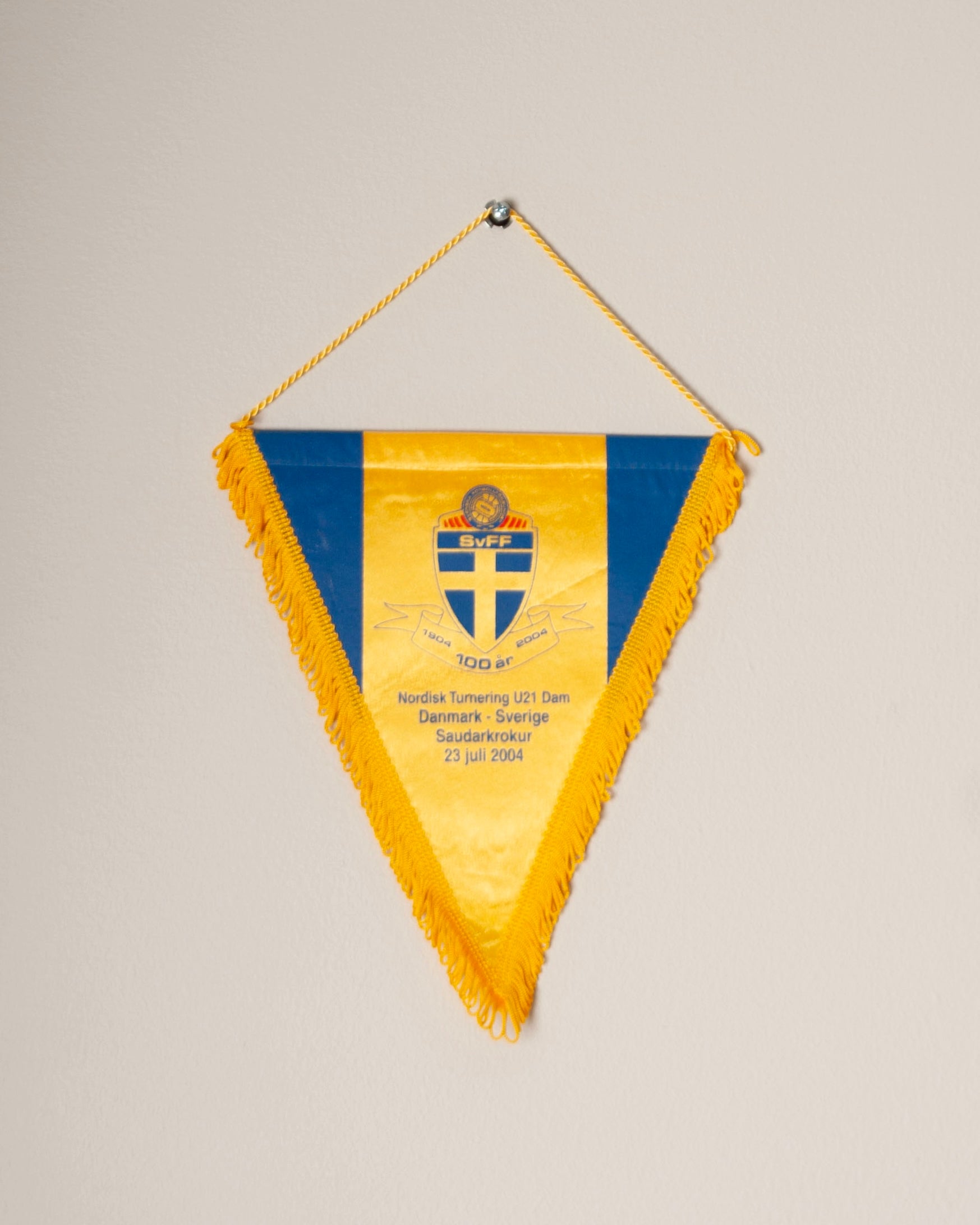 Football Pennant – Denmark vs. Sweden (Women's U21 Nordic Cup, 23 July 2004)