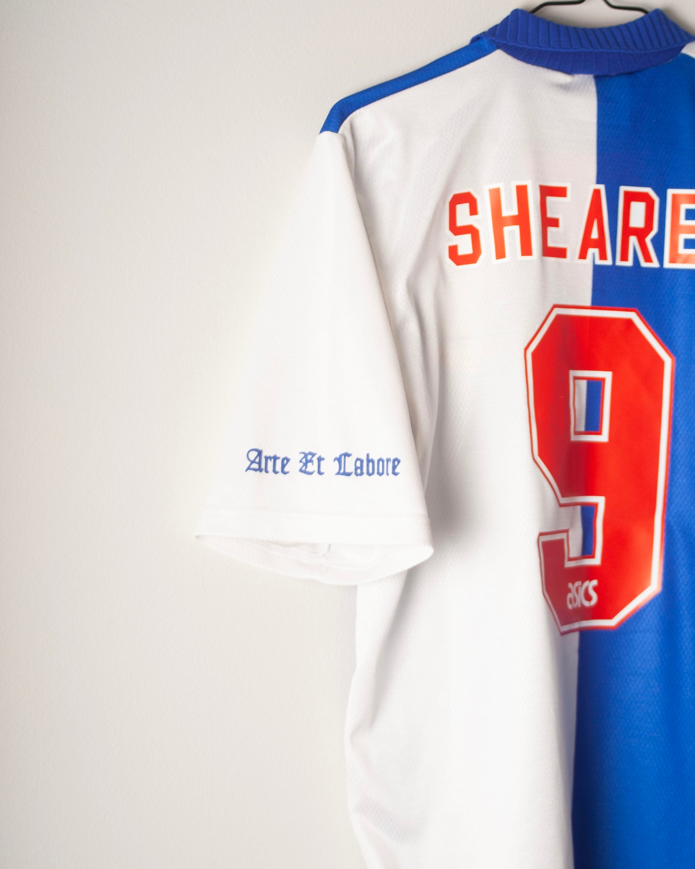 Asics - Blackburn Rovers 1994/96 Home Football Shirt 'SHEARER'