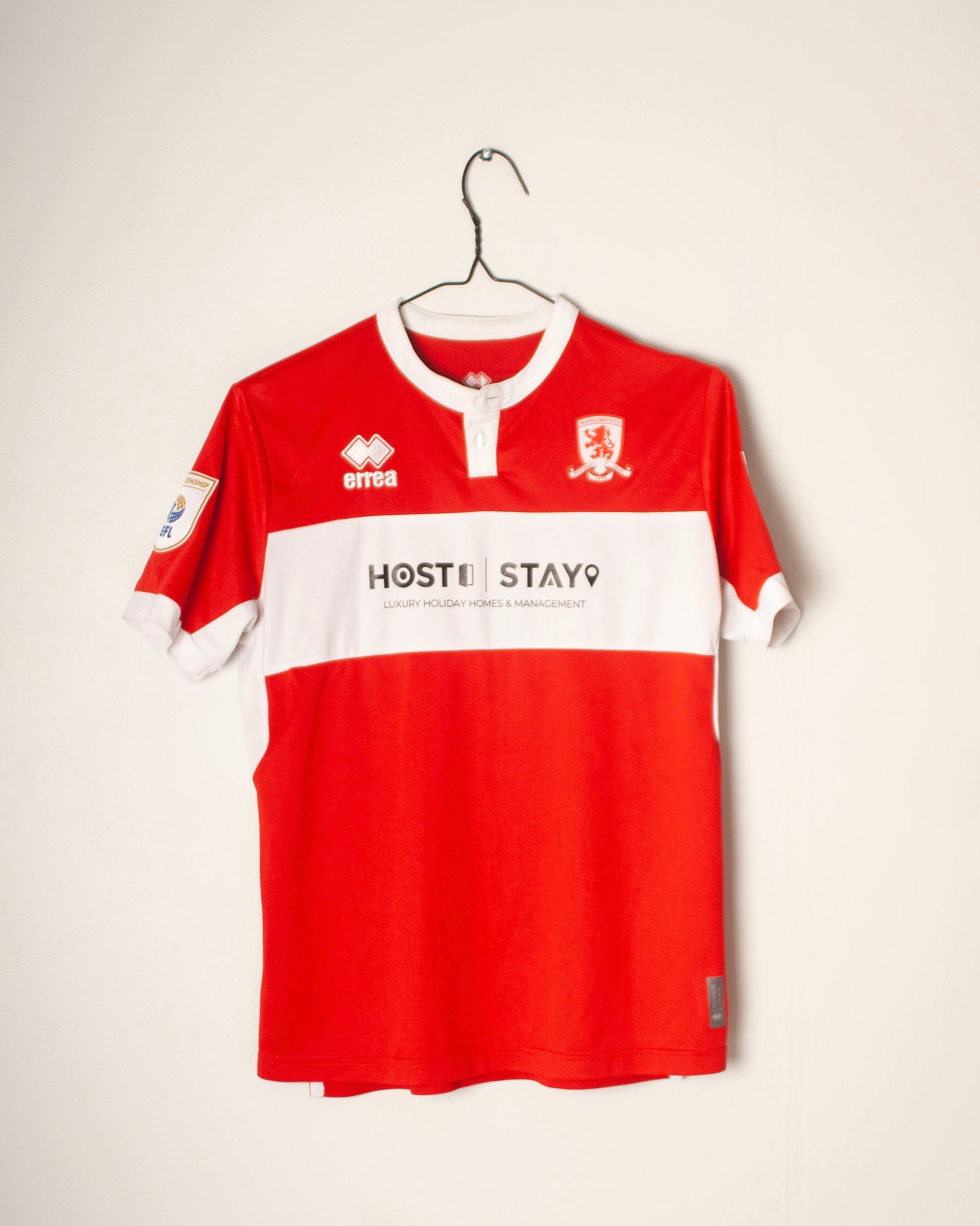 Errea - Middlesbrough 2022/23 Home Football Shirt 'CLARKE'
