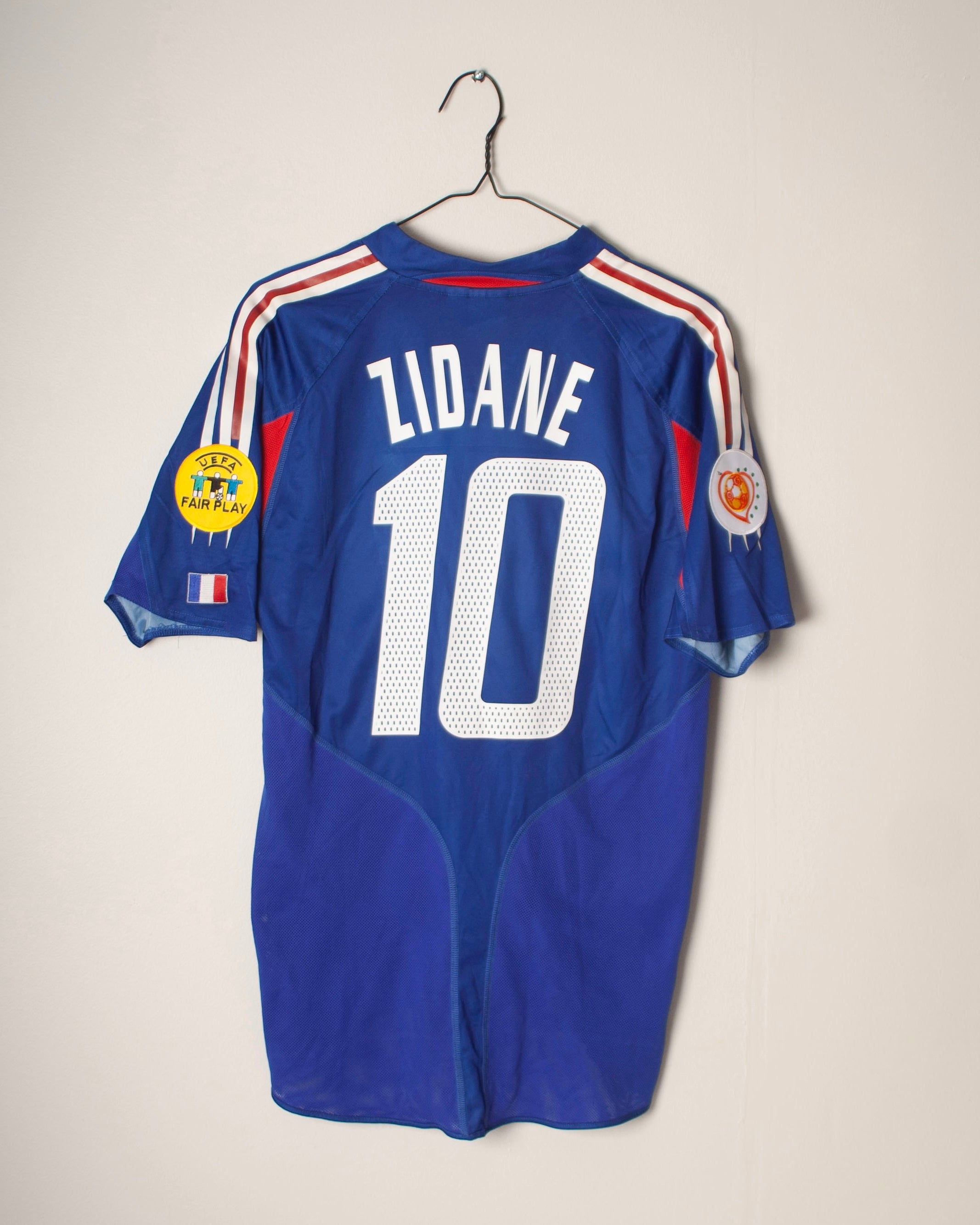 Adidas - France 2004 Home Football Shirt 'ZIDANE'