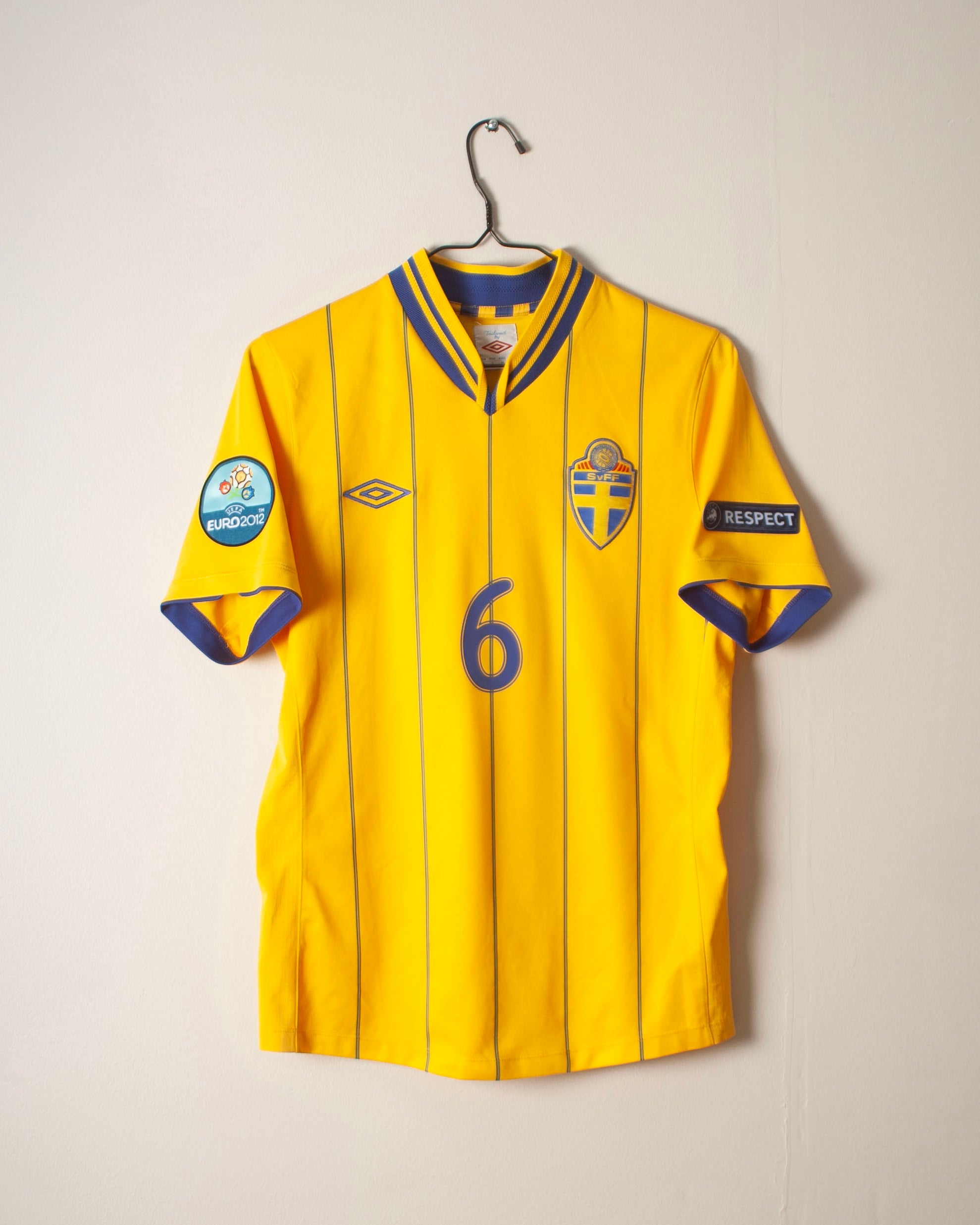 Umbro - Sweden 2012 Home Football Shirt 'ELM'