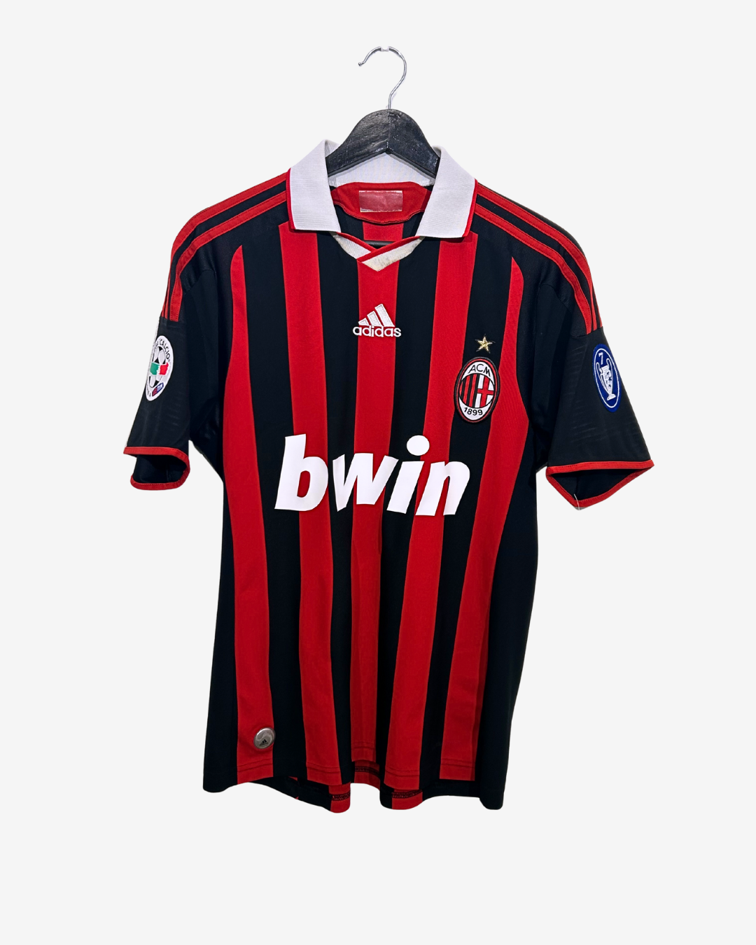 Adidas - AC Milan 2009/10 Home Football Shirt 'RONALDINHO'