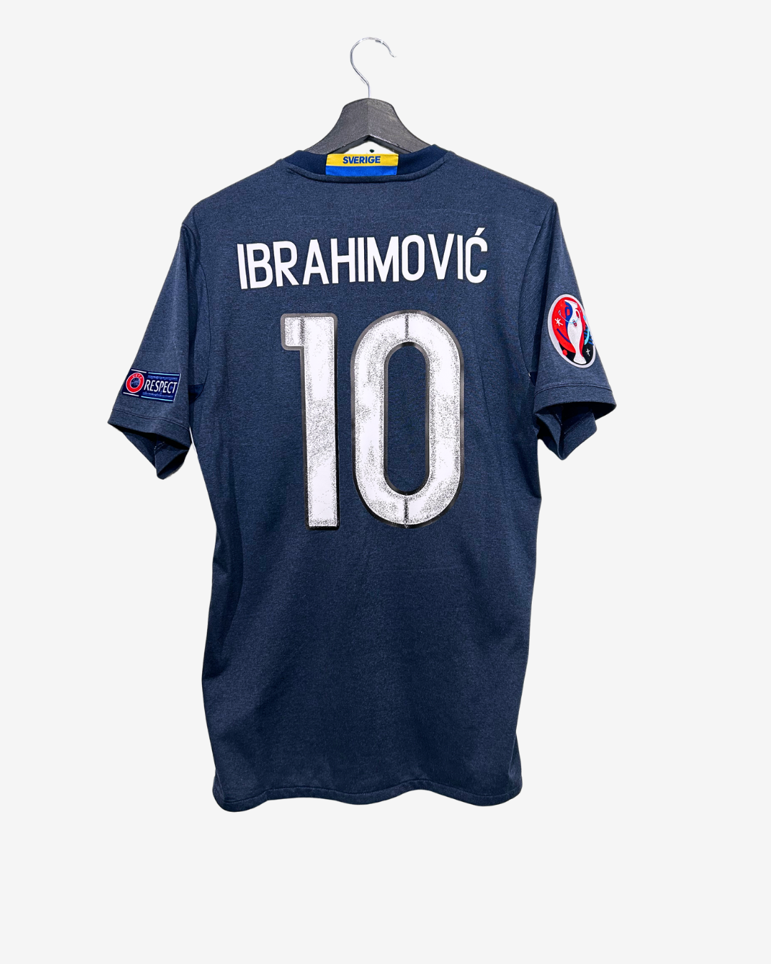 Navy blue sports jersey with 'Ibrahimovi|' and number '10' on a white background