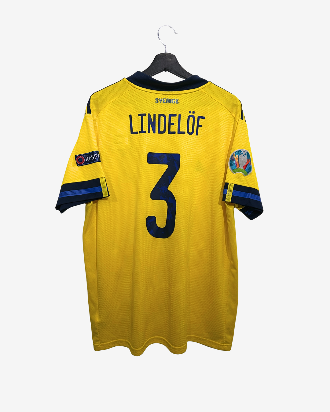 Adidas - Sweden 2020 Home Football Shirt 'LINDELÖF'