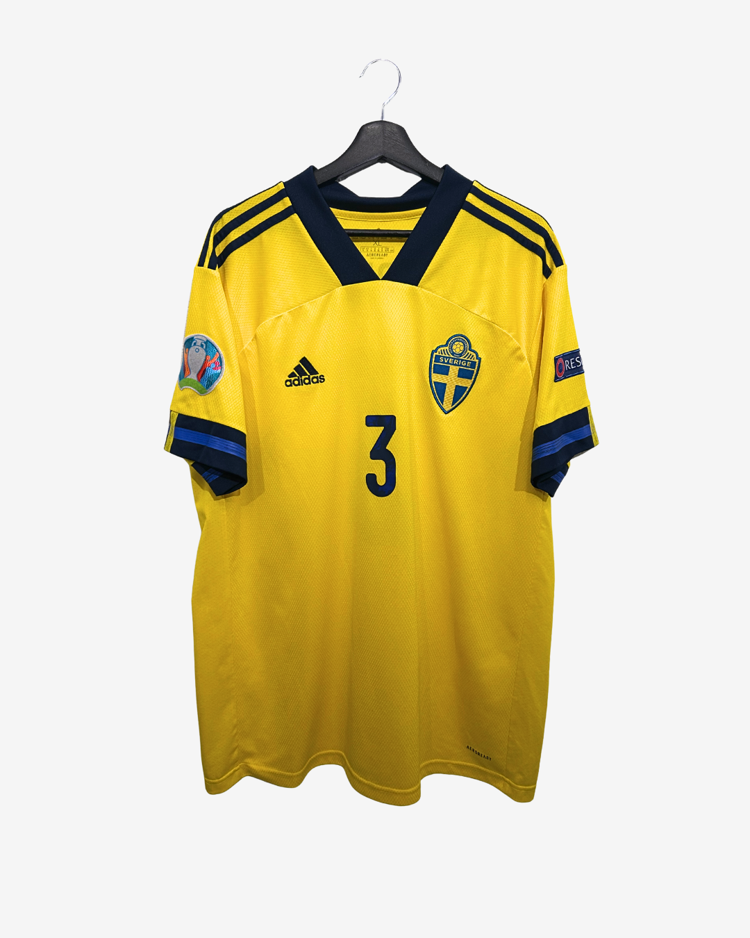 Adidas - Sweden 2020 Home Football Shirt 'LINDELÖF'