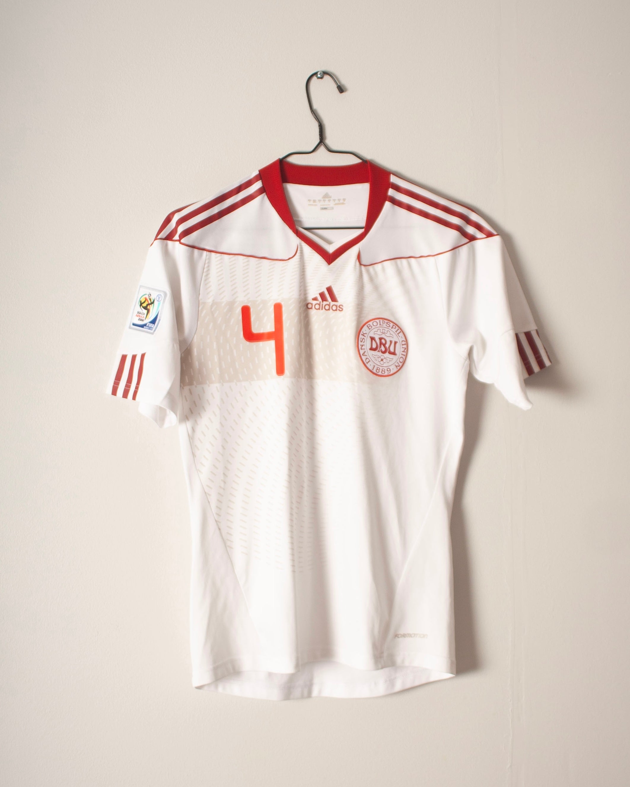 Adidas - Denmark 2010 Away Football Shirt 'AGGER'