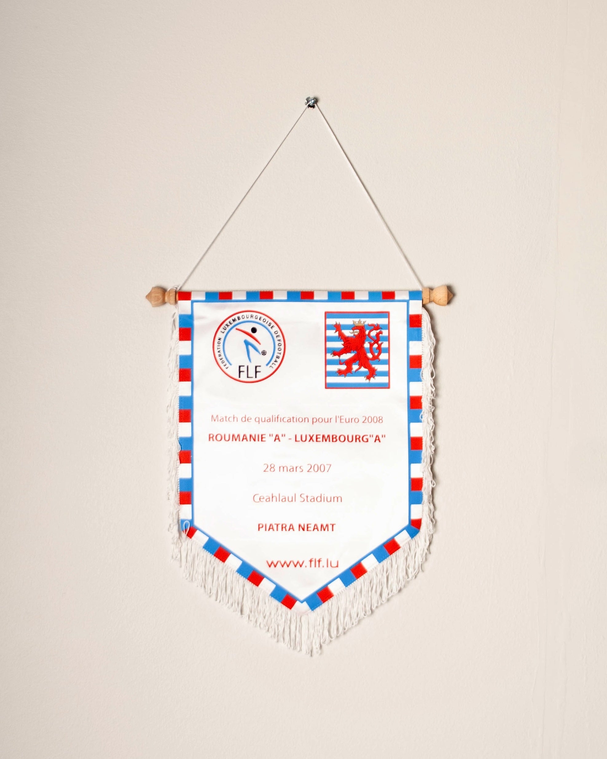 Football Pennant - Romania - Luxembourg