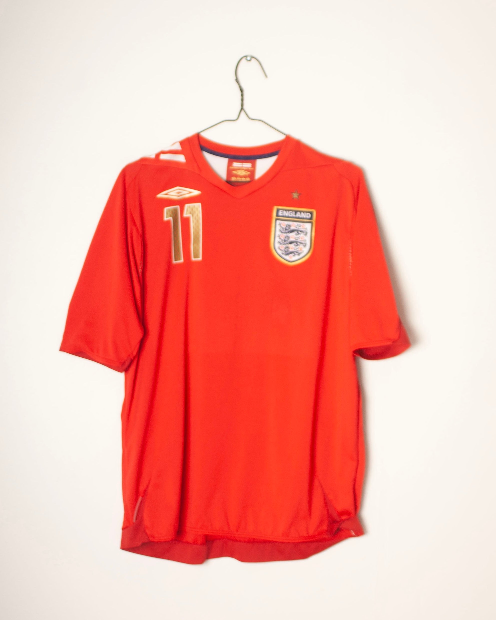 Umbro - England 2006 Away Football Shirt 'J COLE'
