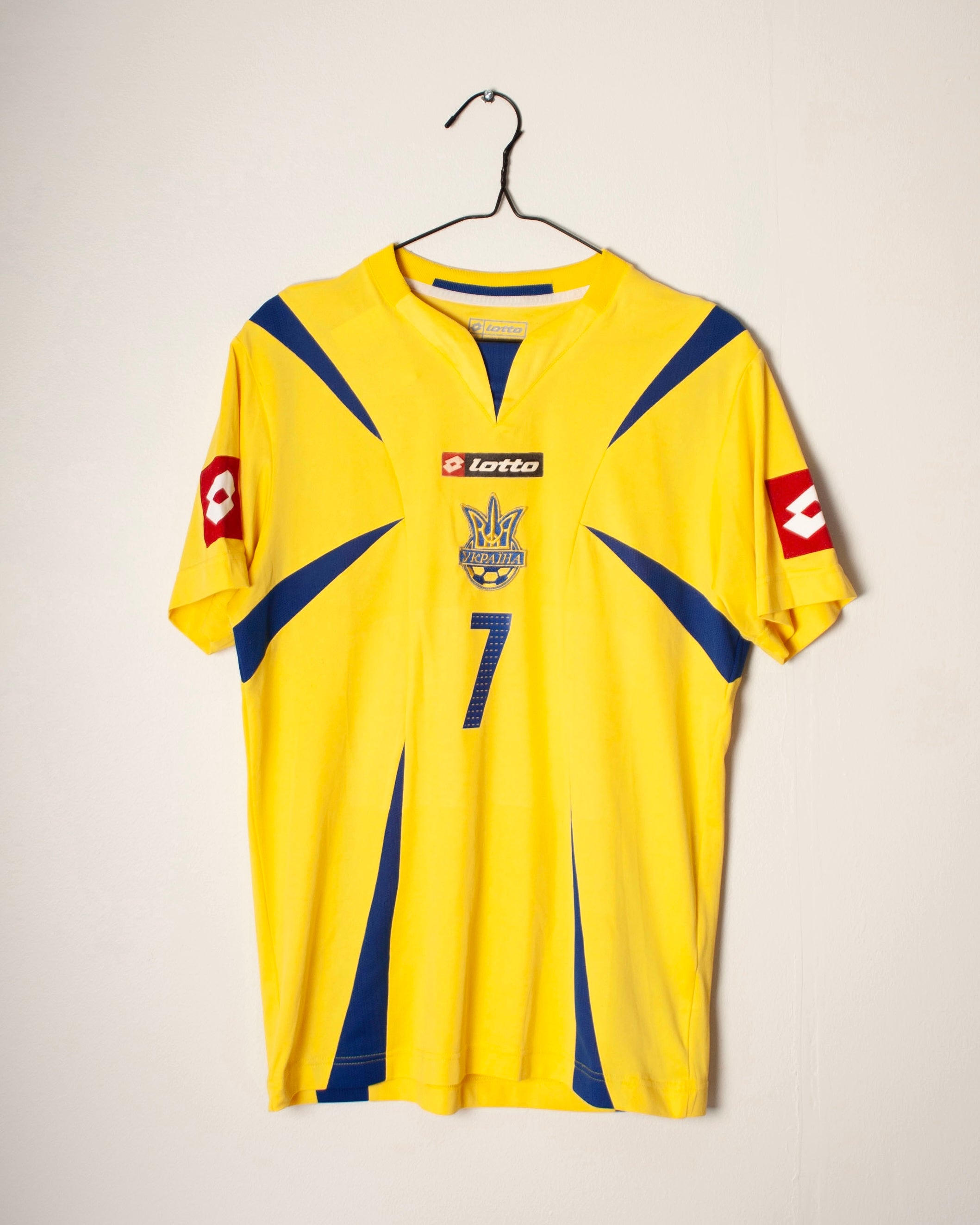 Lotto - Ukraine 2006 Home Football Shirt 'SHEVCHENKO'