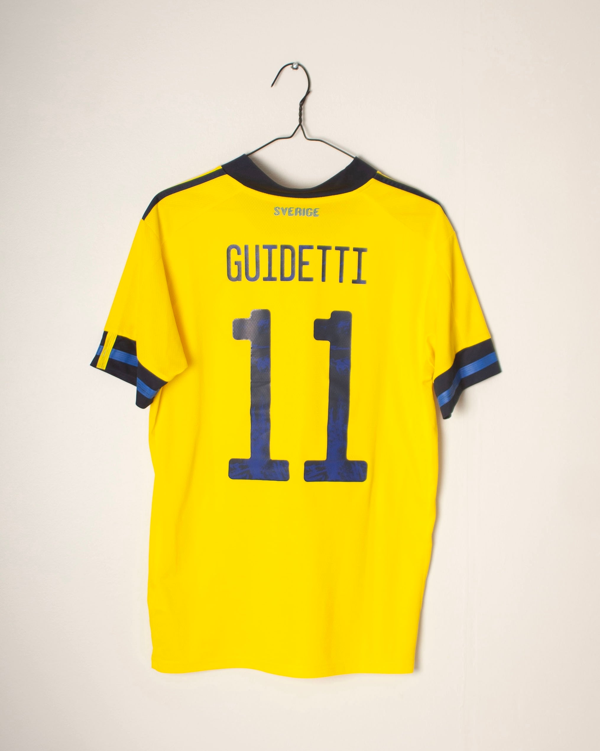 Adidas - Sweden 2020 Home Football Shirt 'GUIDETTI'