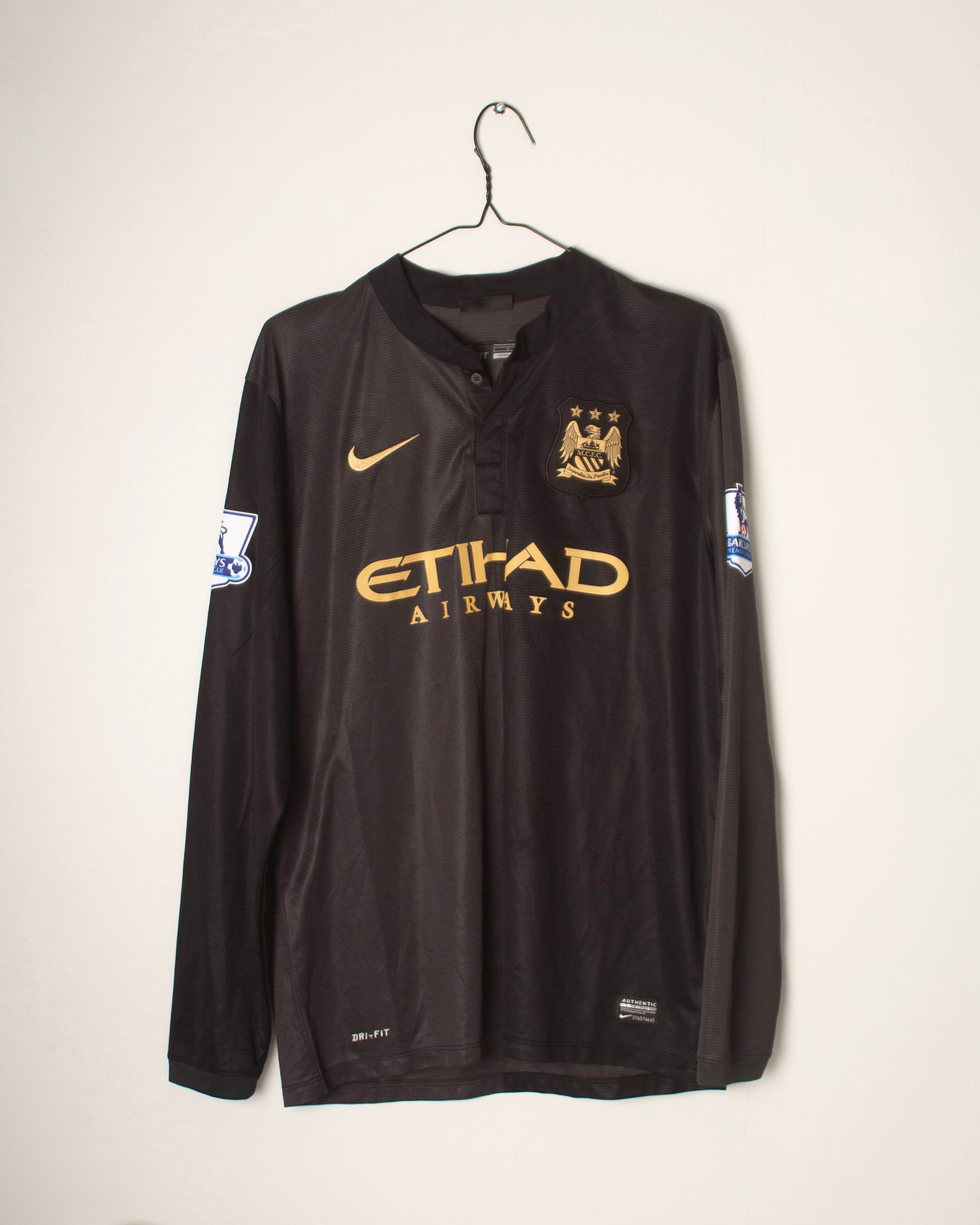 Nike - Manchester City 2013/14 Away Football Shirt 'KUN AGUERO'