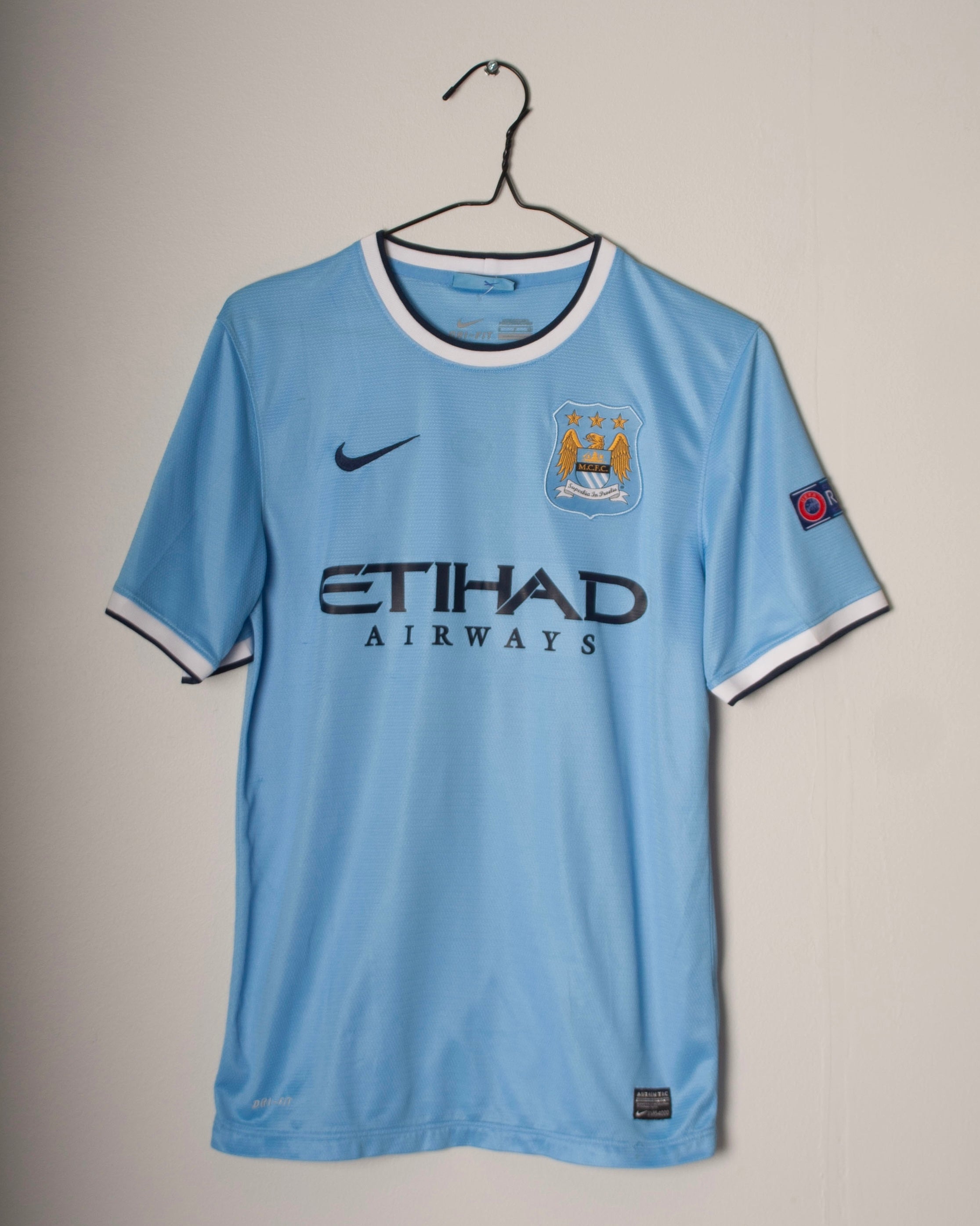 Nike - Manchester City 2013/14 Home Football Shirt 'KOMPANY'