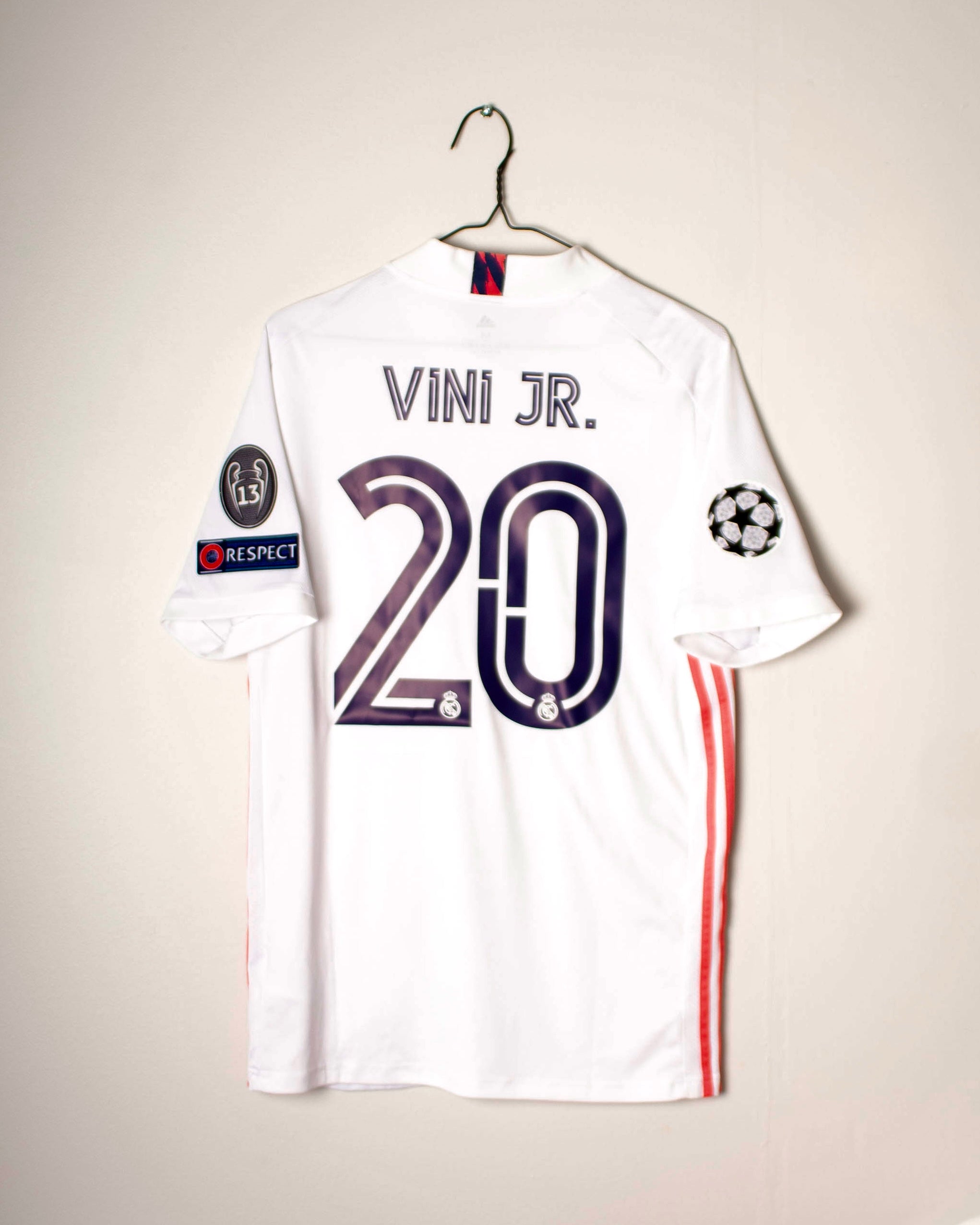 Adidas - Real Madrid 2020/21 Home Football Shirt Champions League Version 'VINI JR'