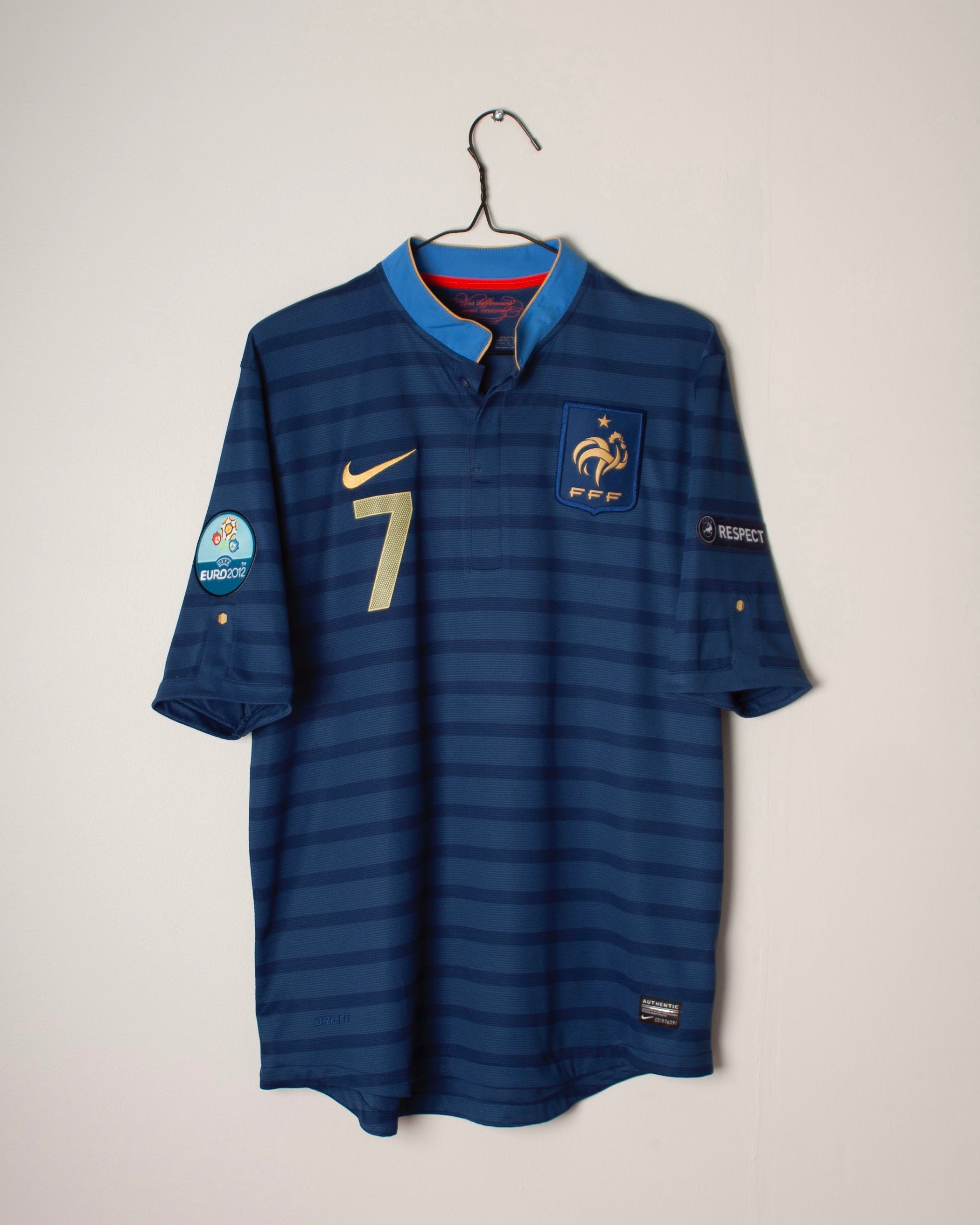 Nike - France 2012 Home Football Shirt 'RIBERY'