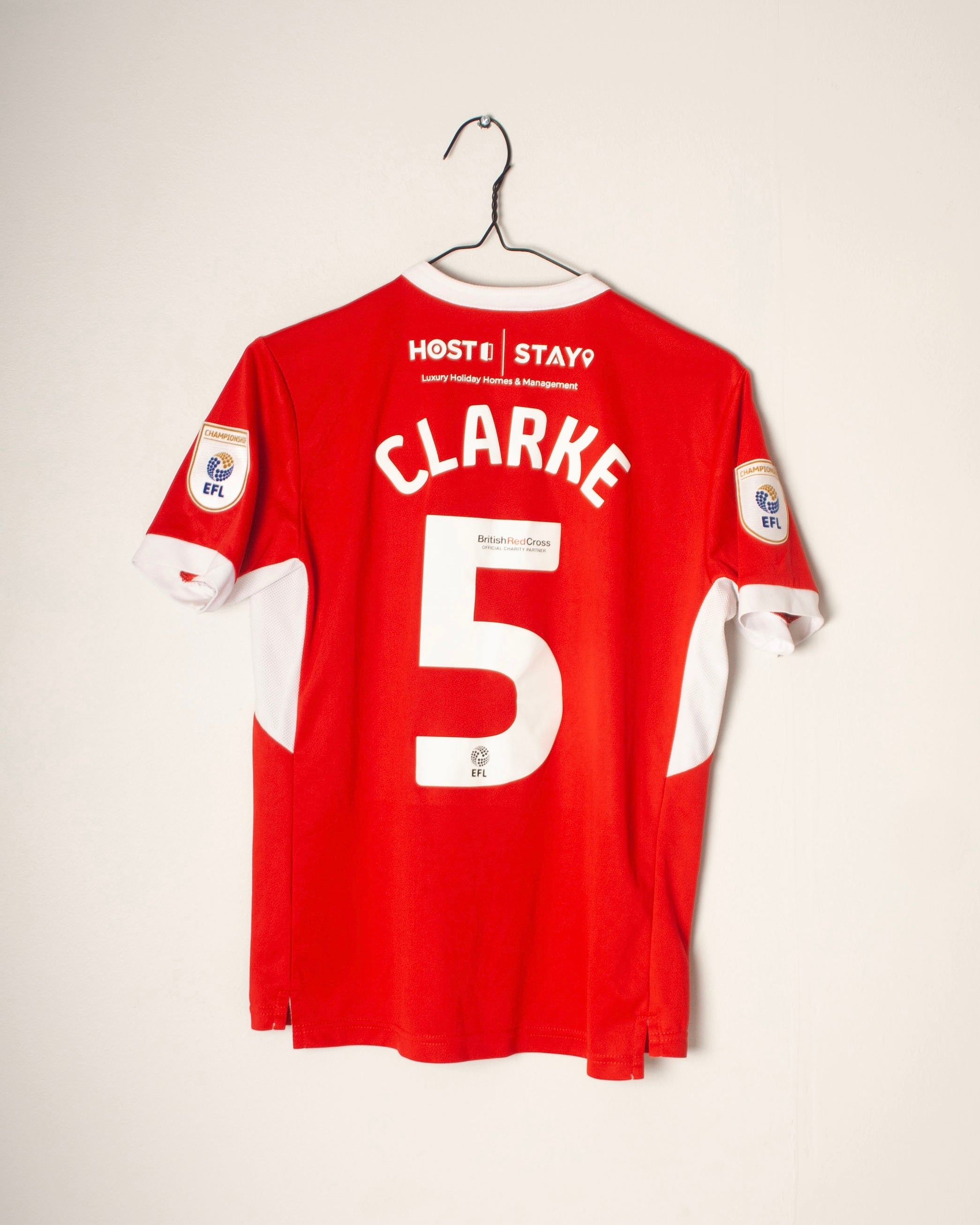 Errea - Middlesbrough 2022/23 Home Football Shirt 'CLARKE'