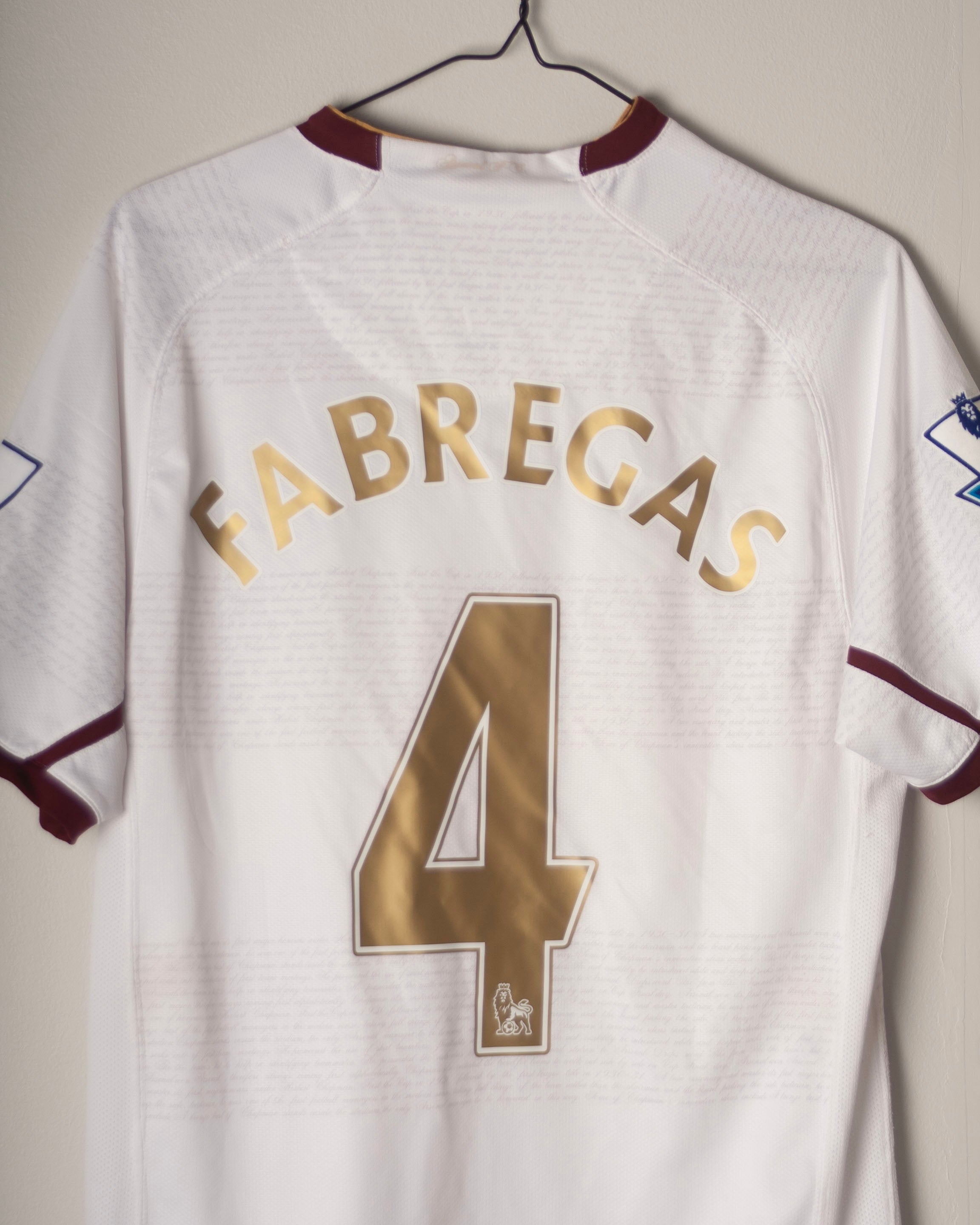 Nike - Arsenal FC 2007/08 Away Football Shirt 'FABREGAS'
