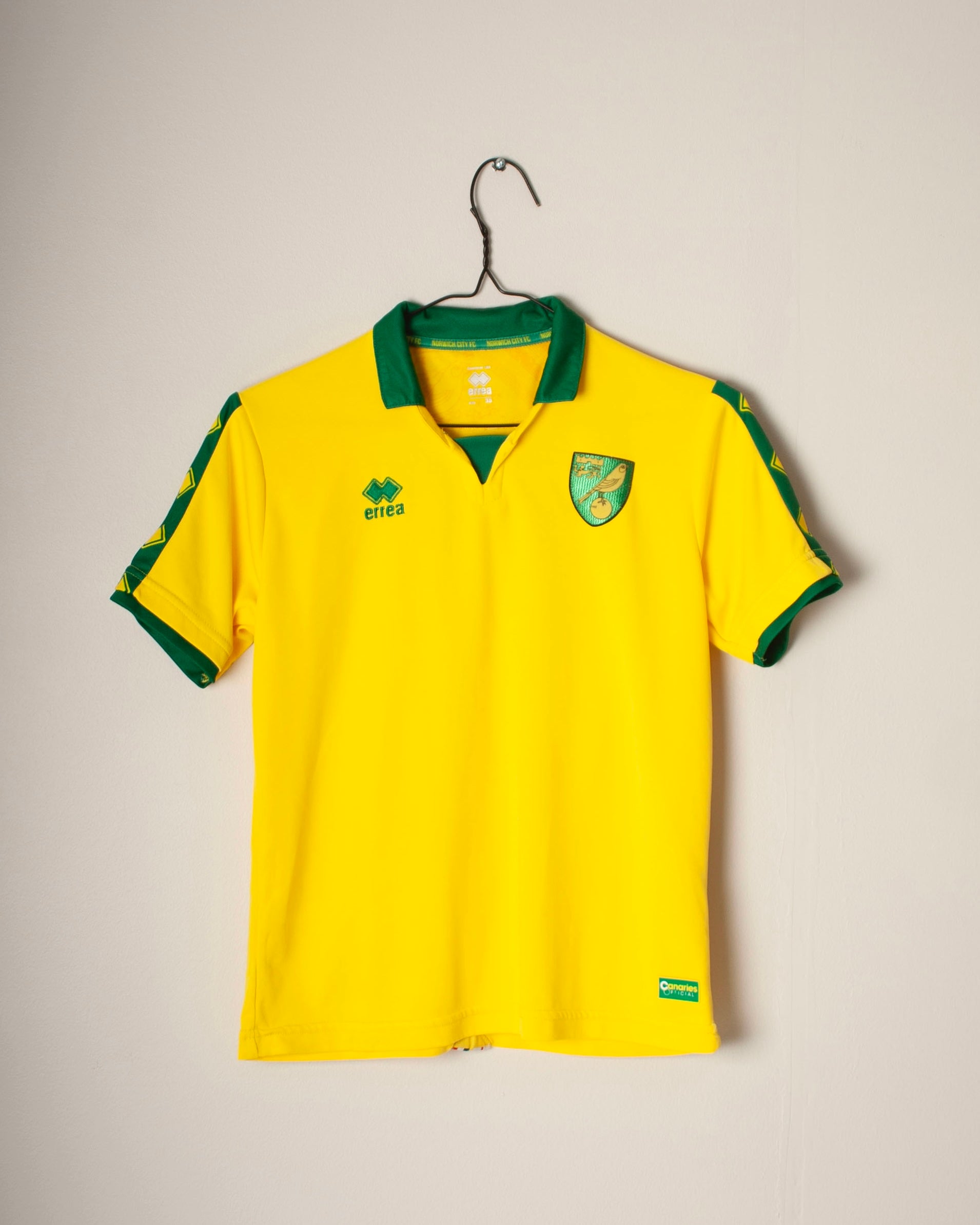 Errea - Norwich City 2017/18 Home Football Shirt 'MADDISON'