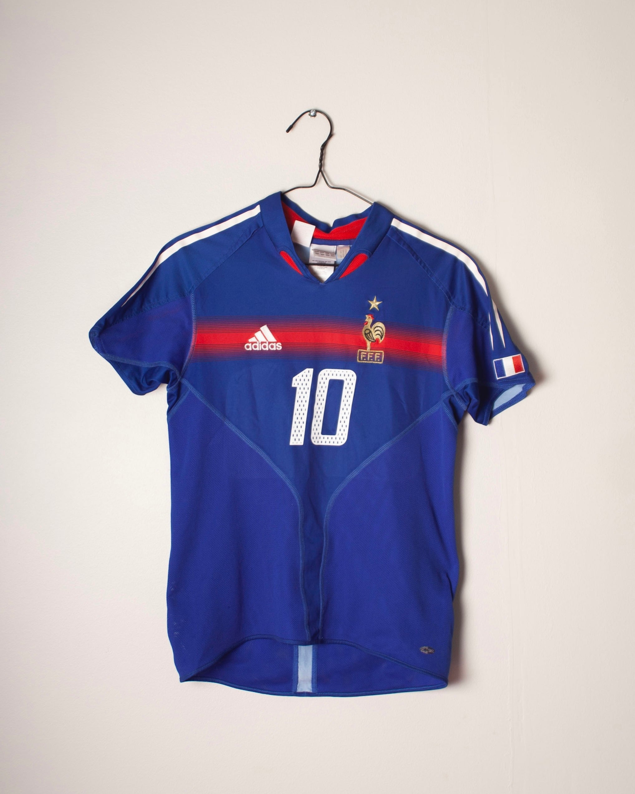 Adidas - France 2004 Home Football Shirt 'ZIDANE'