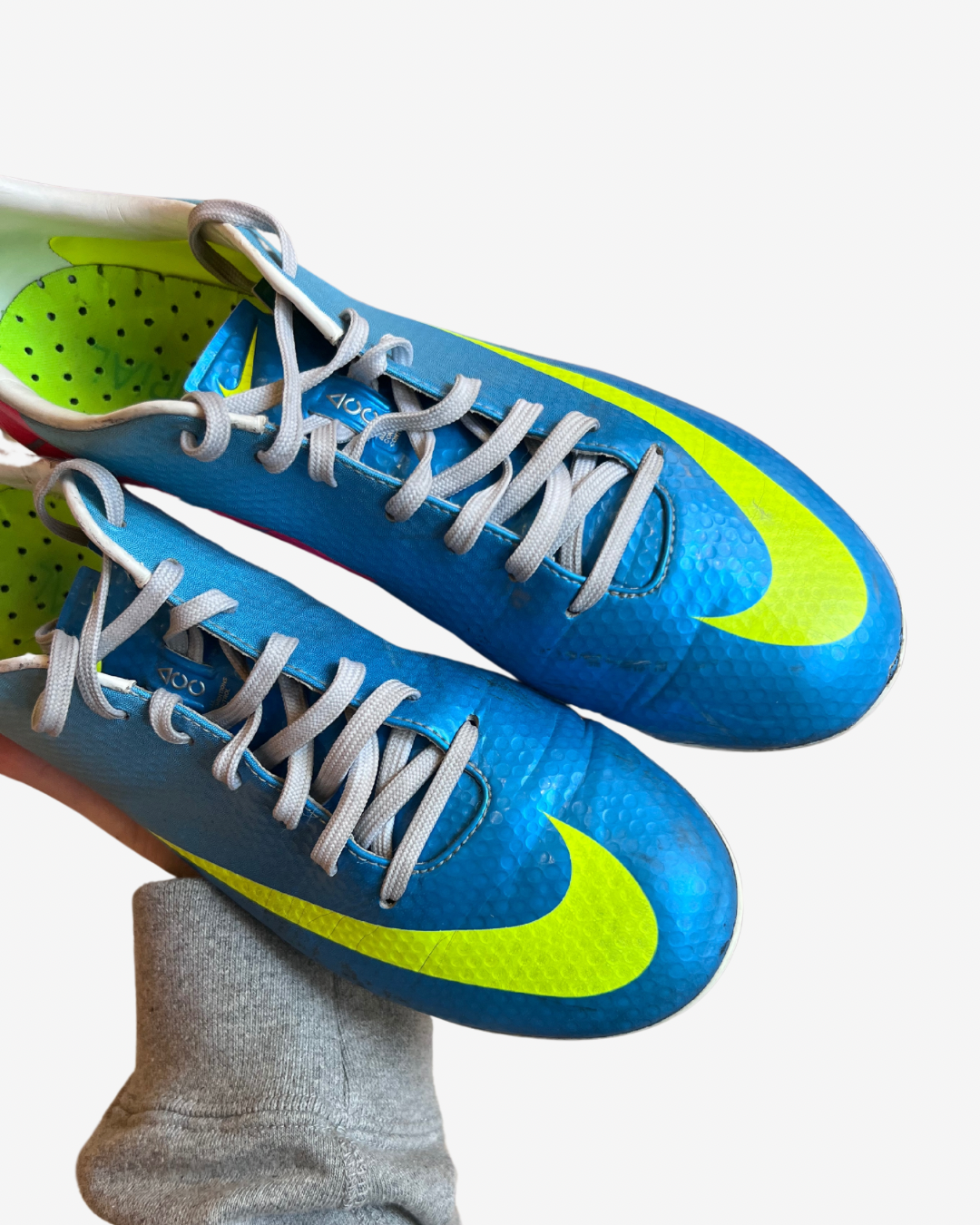 Nike Mercurial Vapor 9 Elite FG 'Blue Neon' (Condition, 7/10)