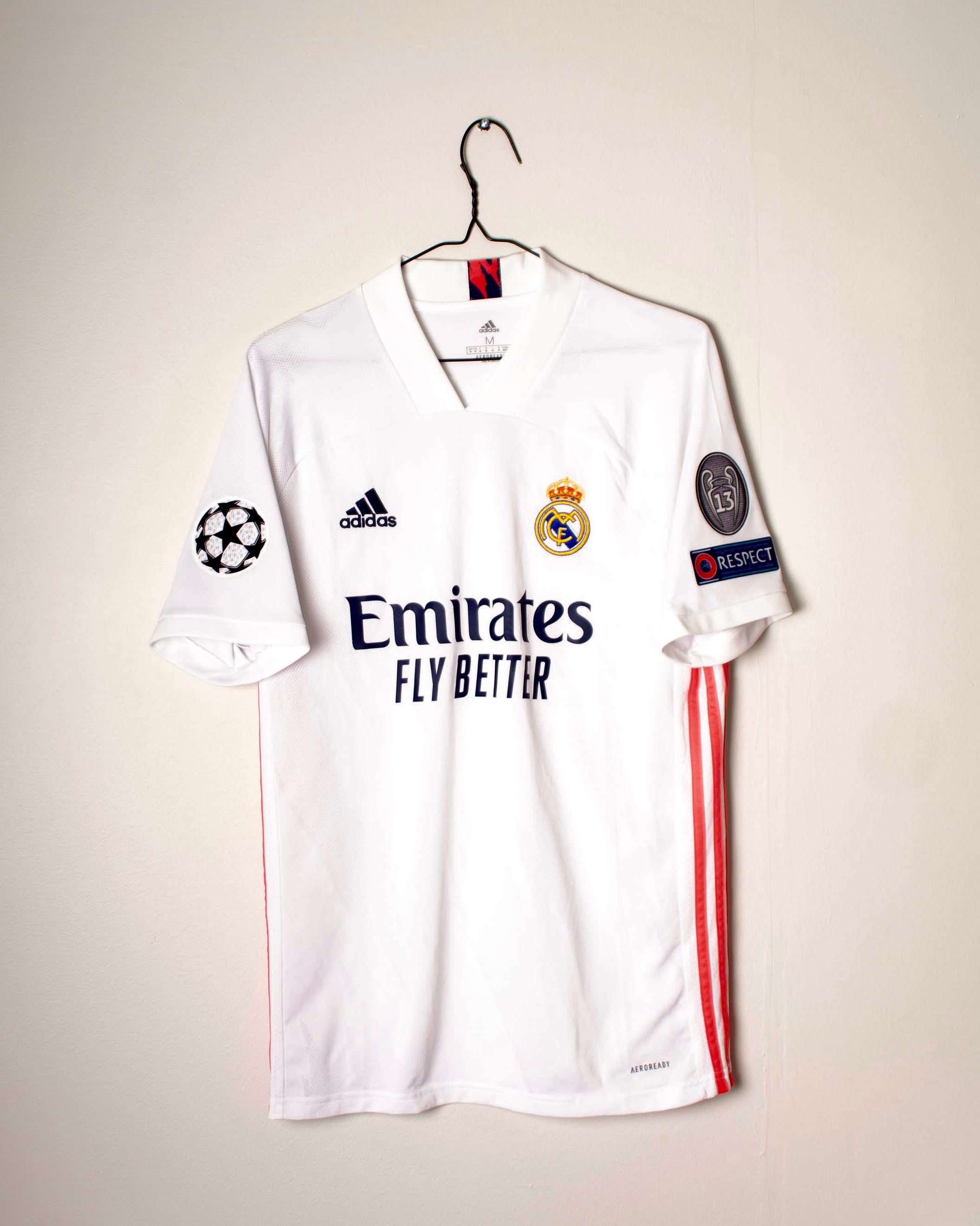 Adidas - Real Madrid 2020/21 Home Football Shirt Champions League Version 'VINI JR'