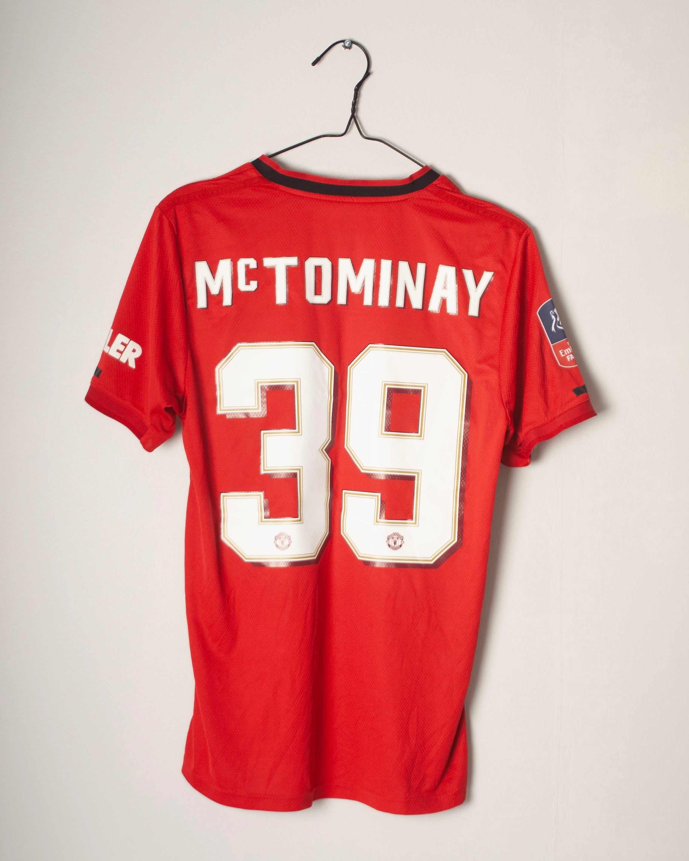 Adidas - Manchester United 2019/20 Home Football Shirt FA Cup Version 'McTOMINAY'