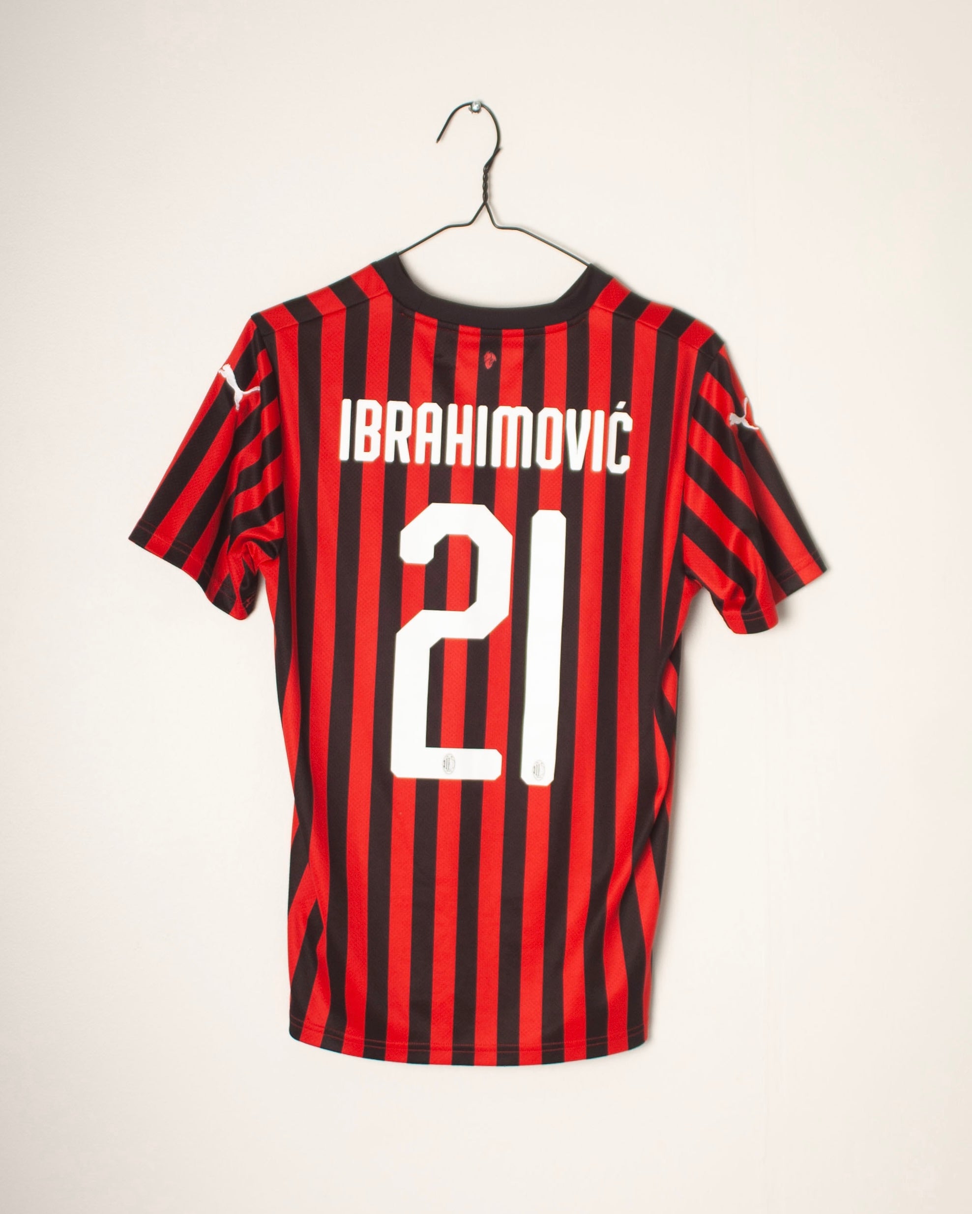 Puma - AC Milan 2019/20 Home Football Shirt 'IBRAHIMOVIC'