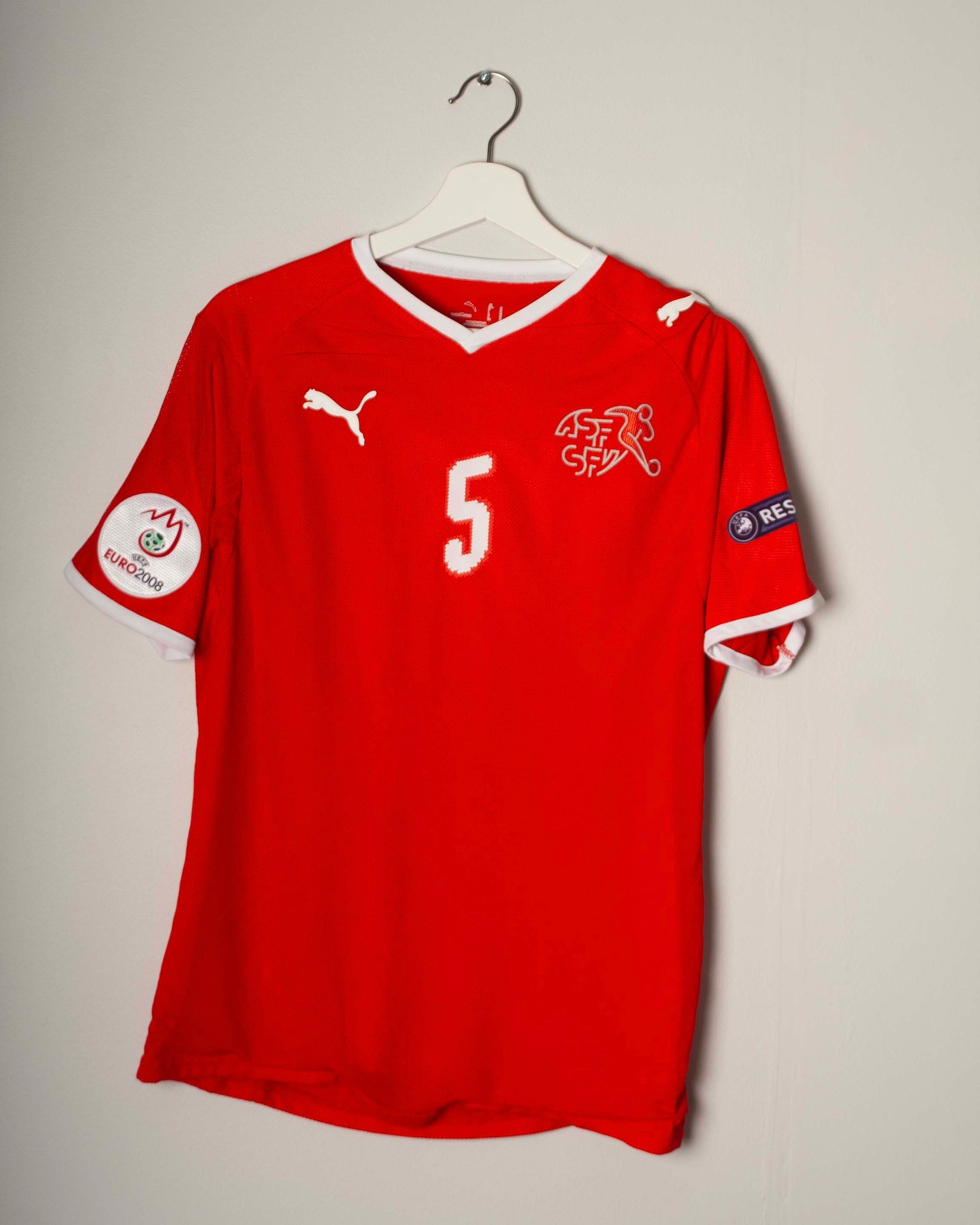 Puma - Switzerland 2008 Home Football Shirt 'LICHTSTEINER'