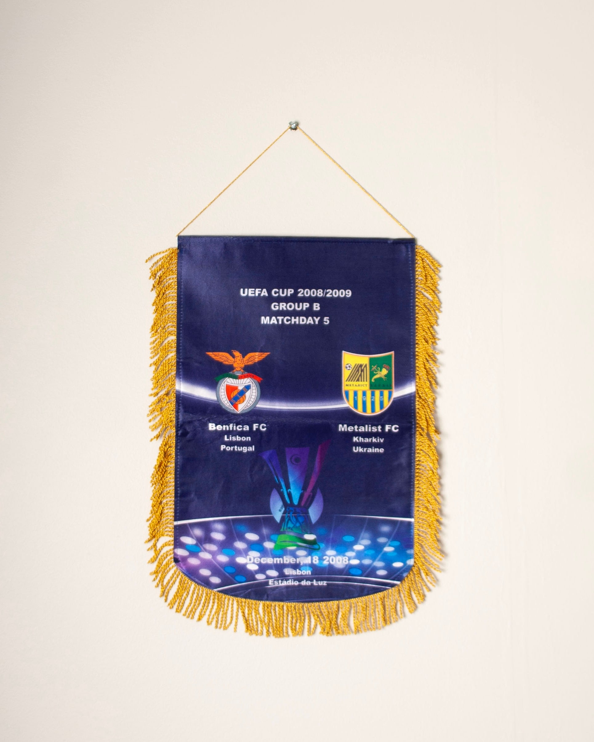 Football Pennant - SL Benfica - Metalist Kharkiv