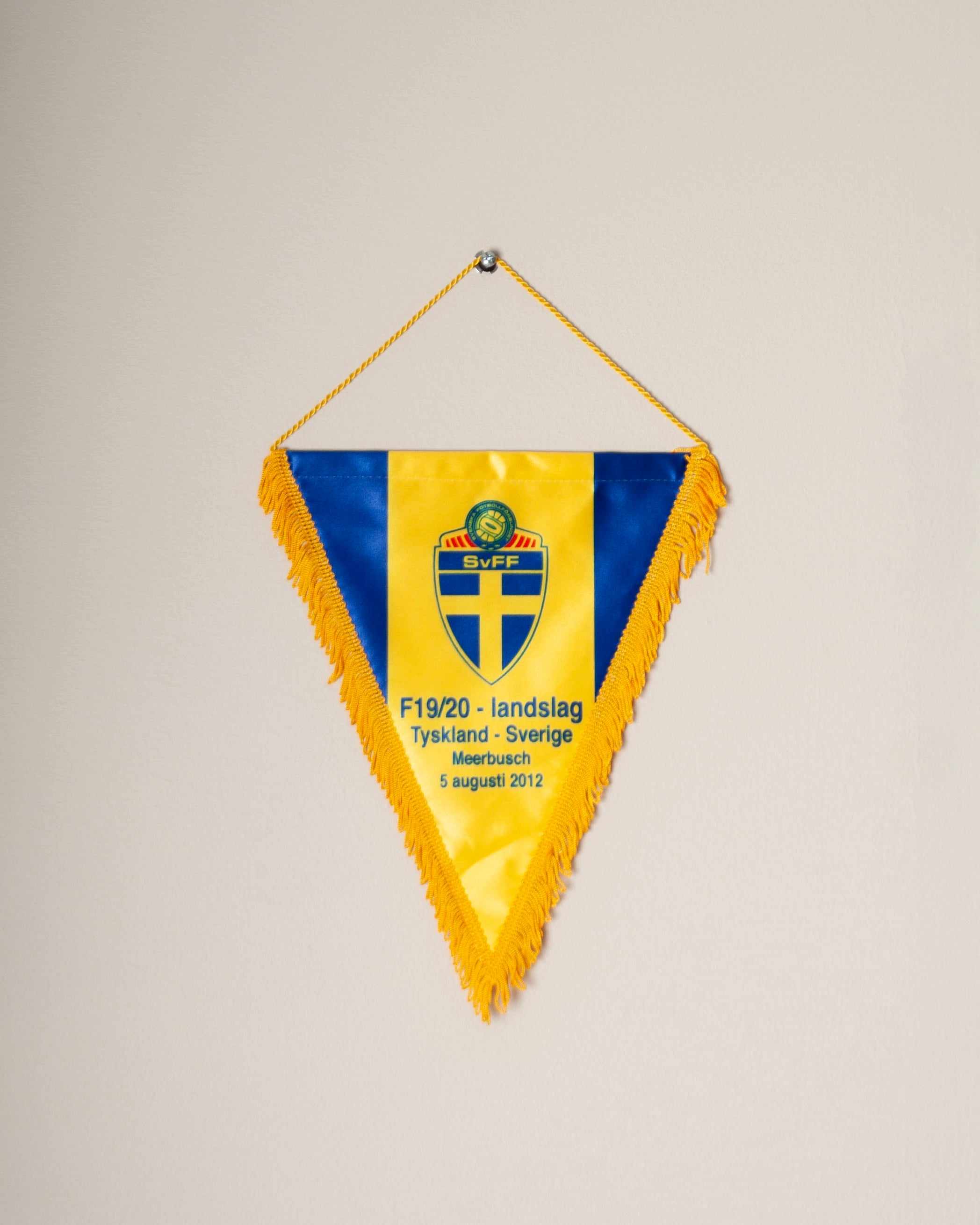 Football Pennant – Germany vs. Sweden (F19/20 National Team, 5 August 2012)