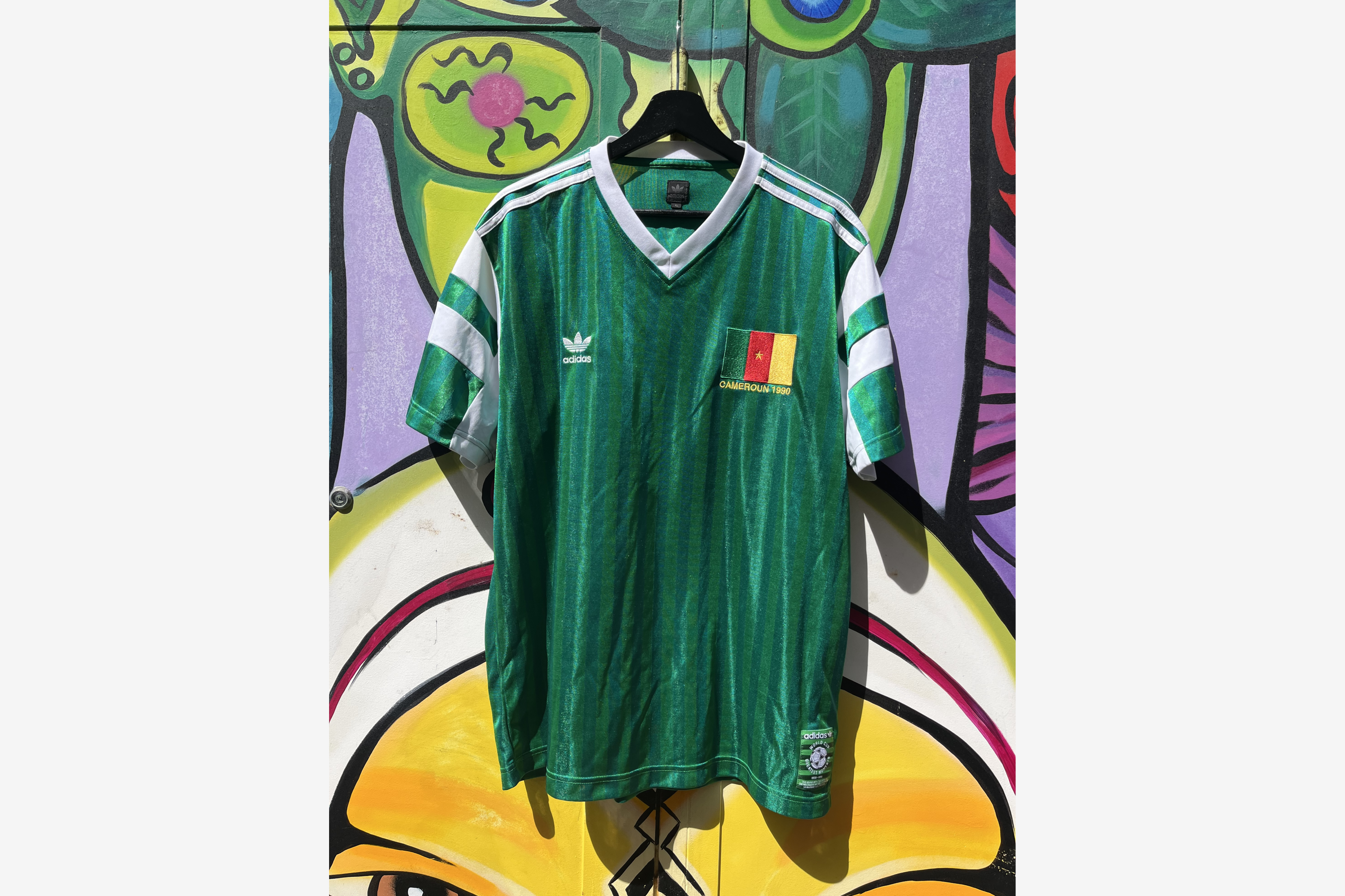 Adidas - Cameroon 2006 Home 90s Dancing Lion Football Shirt