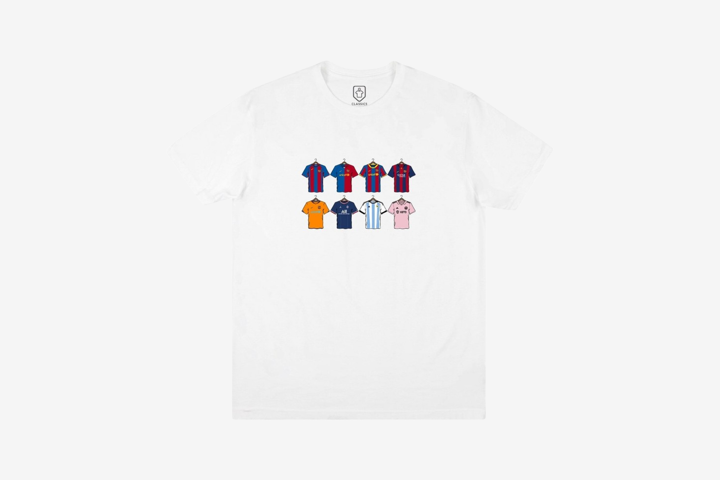 Lionel Messi Shirt Evolution Graphic Tee