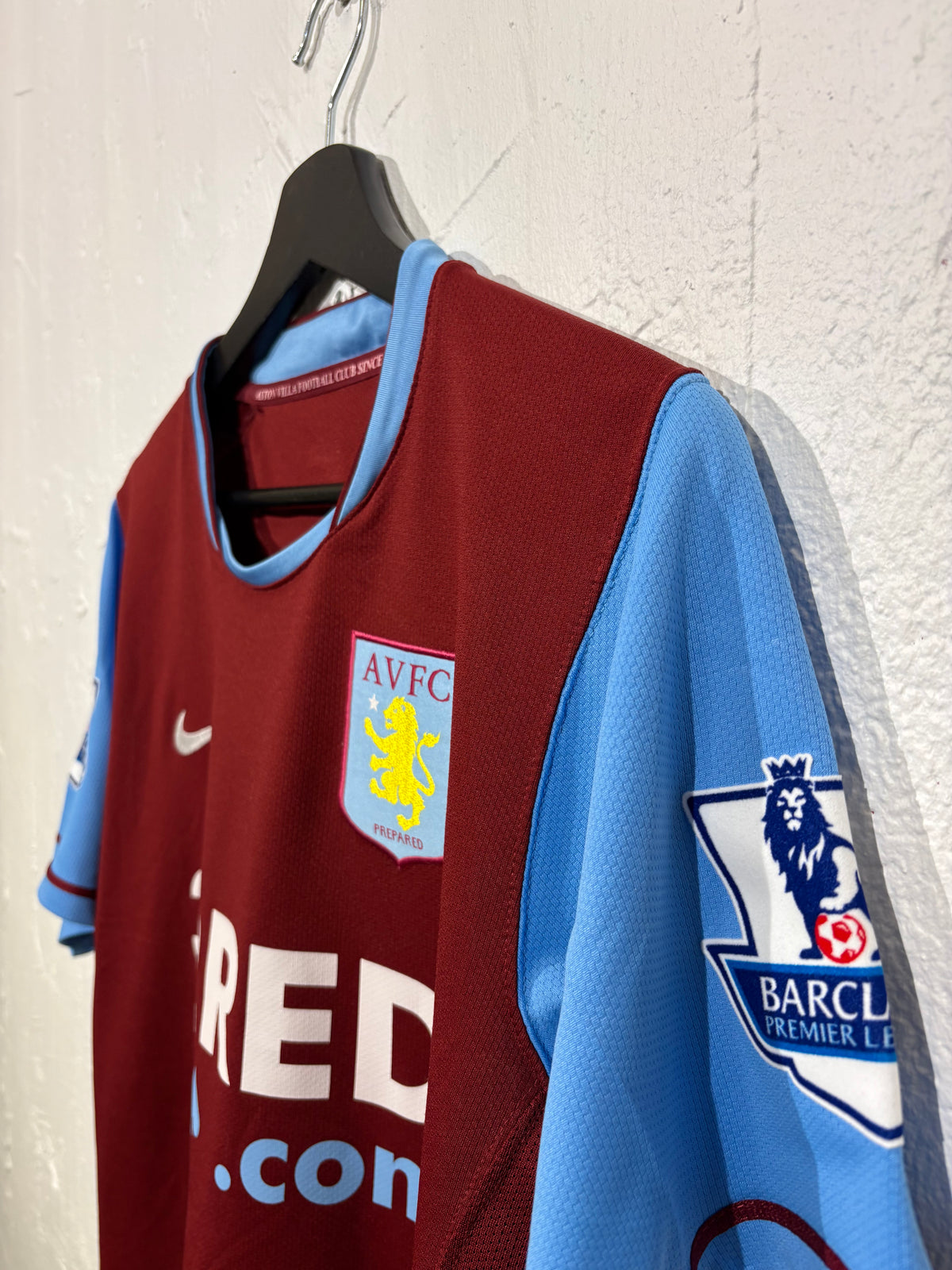 Nike - Aston Villa 2007/08 Hemmatröja 'NAME'