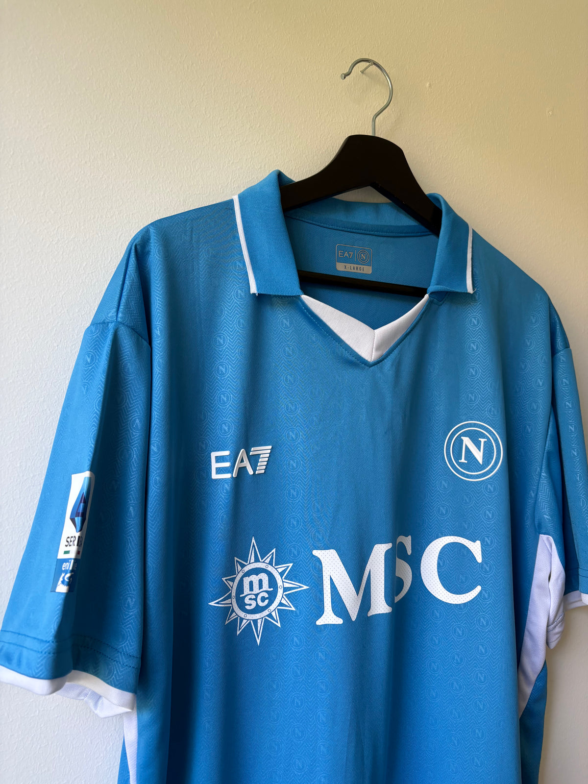EA7 - SSC Napoli 2024/25 Home Football Shirt 'LUKAKU'