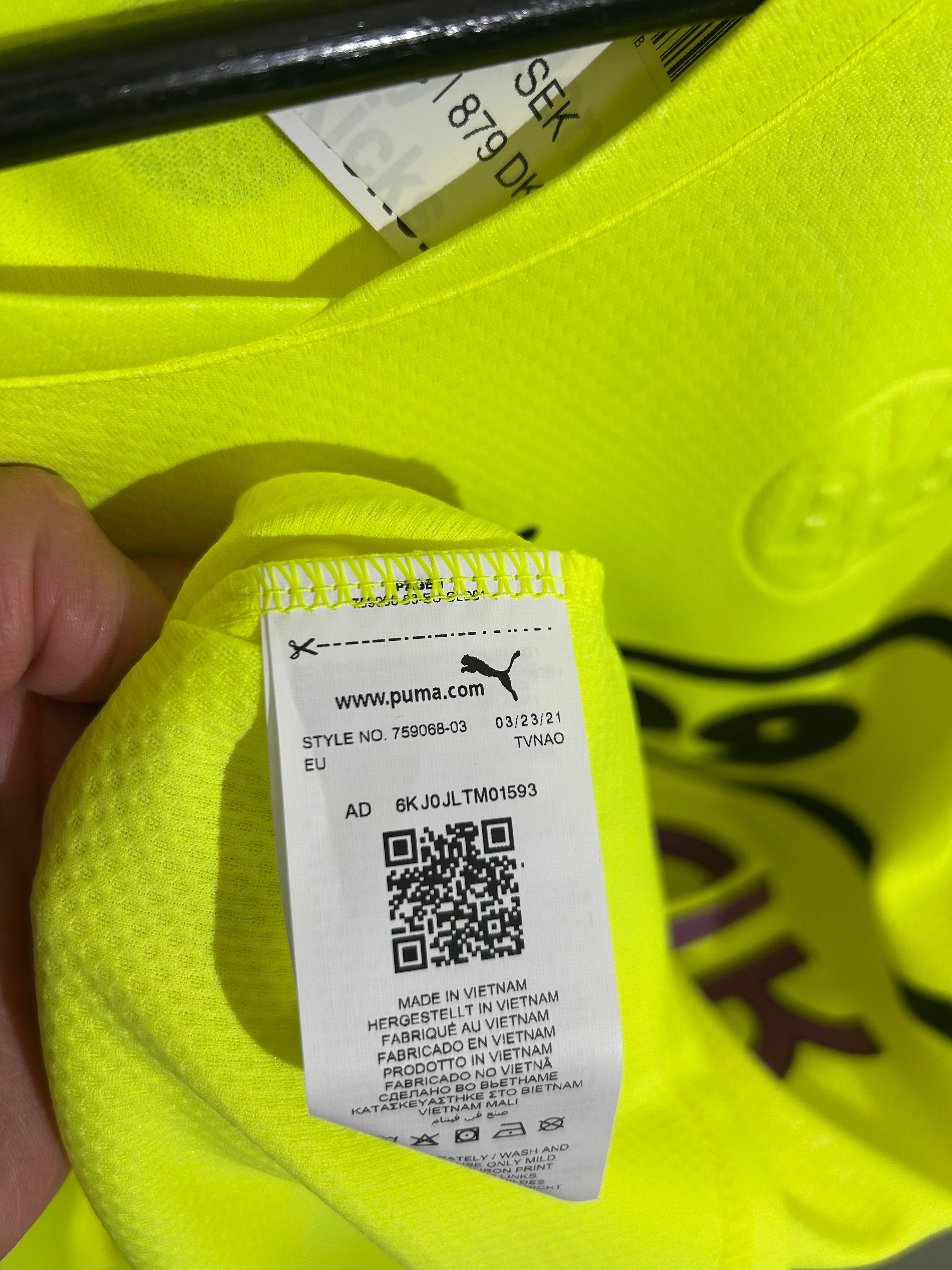 Puma - Borussia Dortmund 2021/22 Football Shirt Cup Version 'HAALAND'