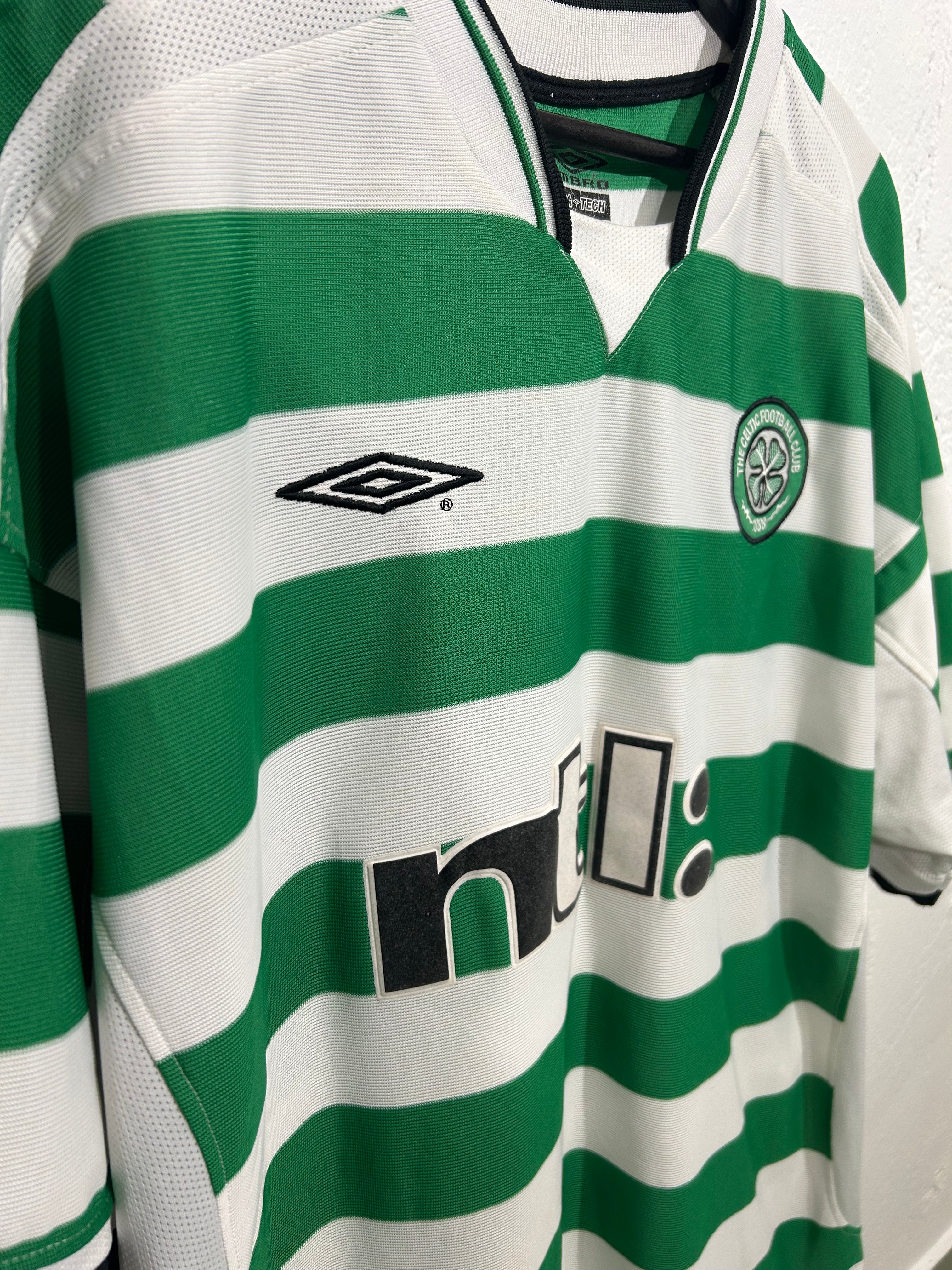 Umbro - Celtic FC 2001/03 Home Football Shirt 'LARSSON'