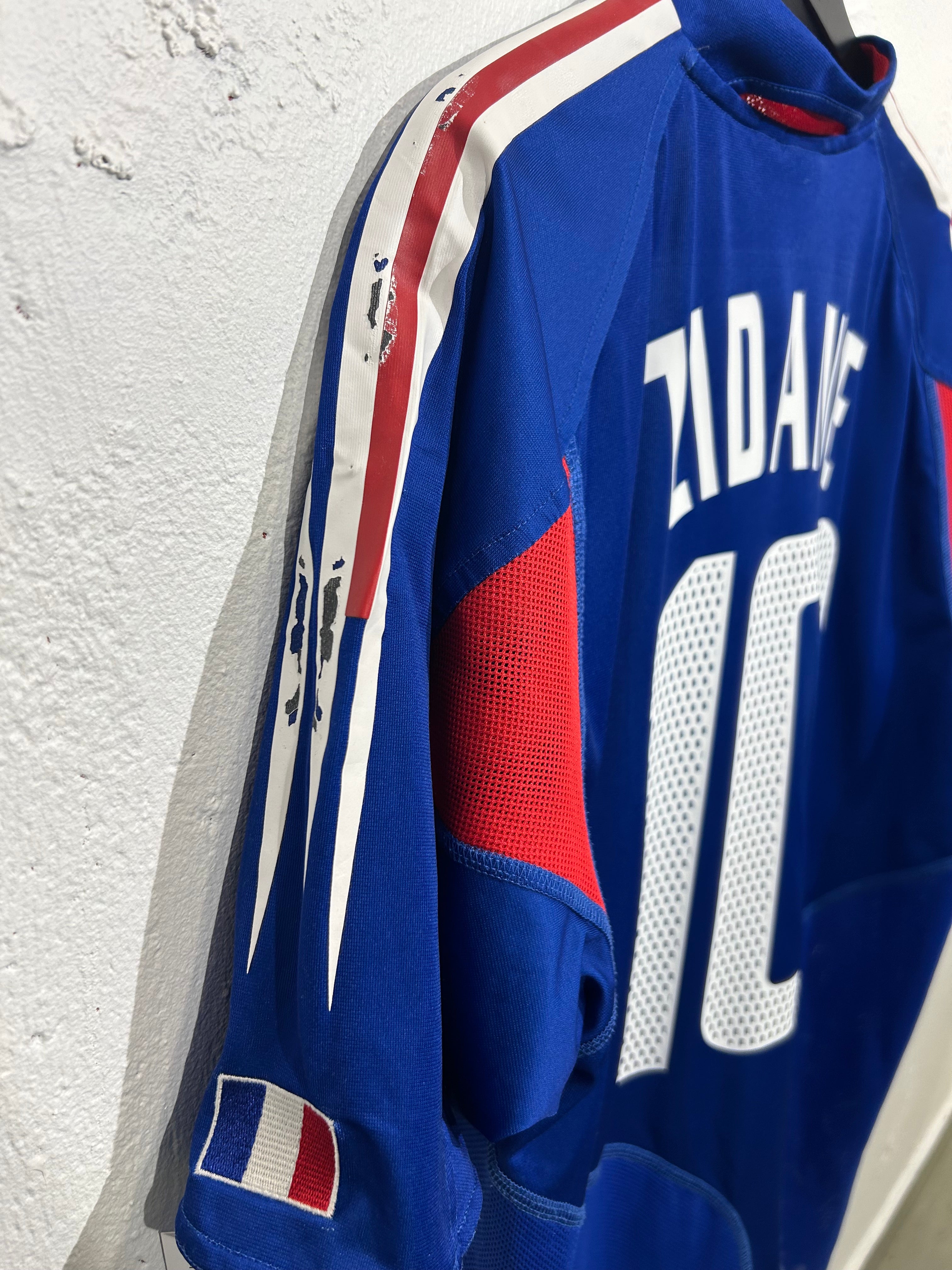 Adidas - France 2004 Home Football Shirt 'ZIDANE'