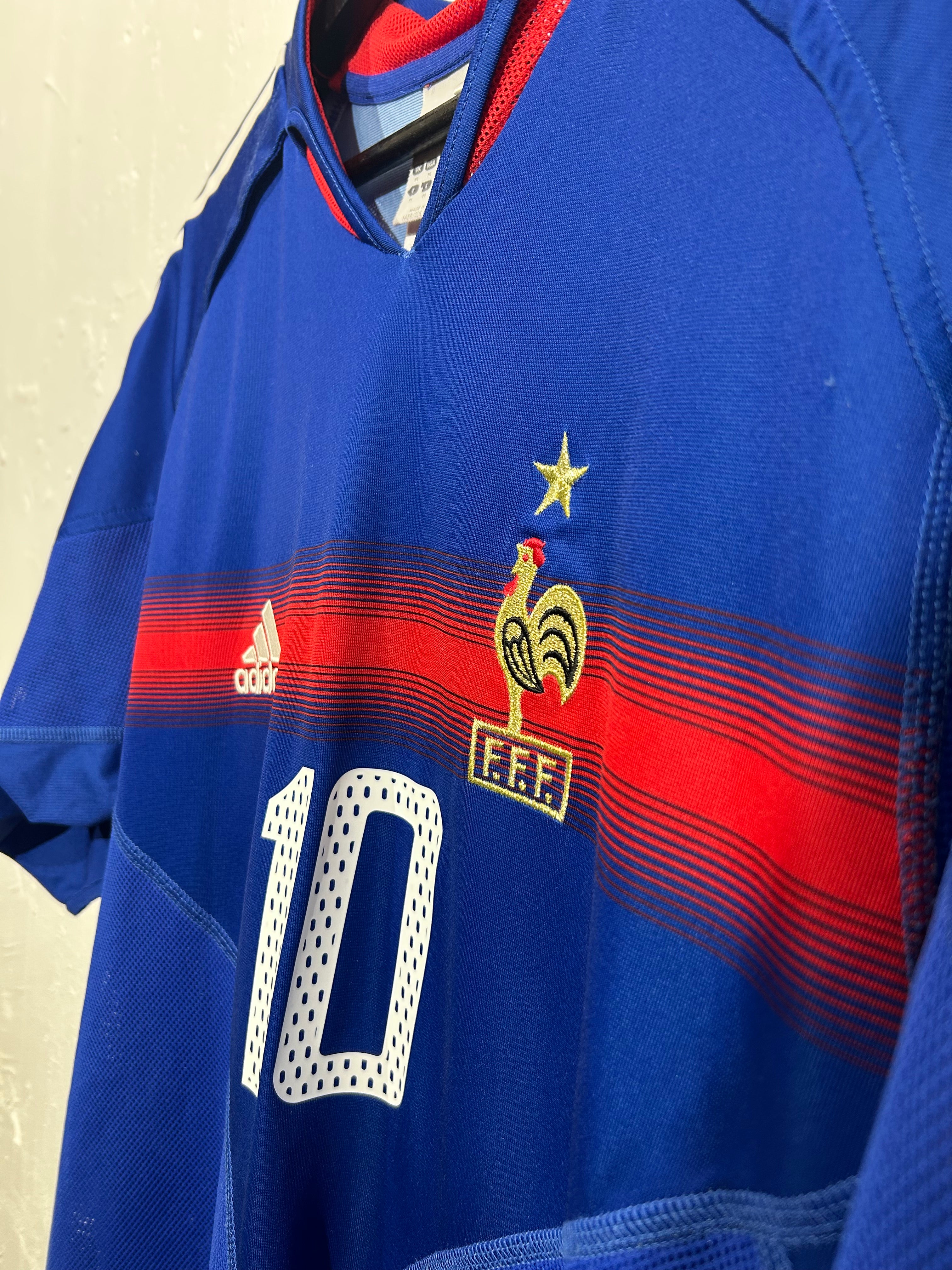 Adidas - France 2004 Home Football Shirt 'ZIDANE'