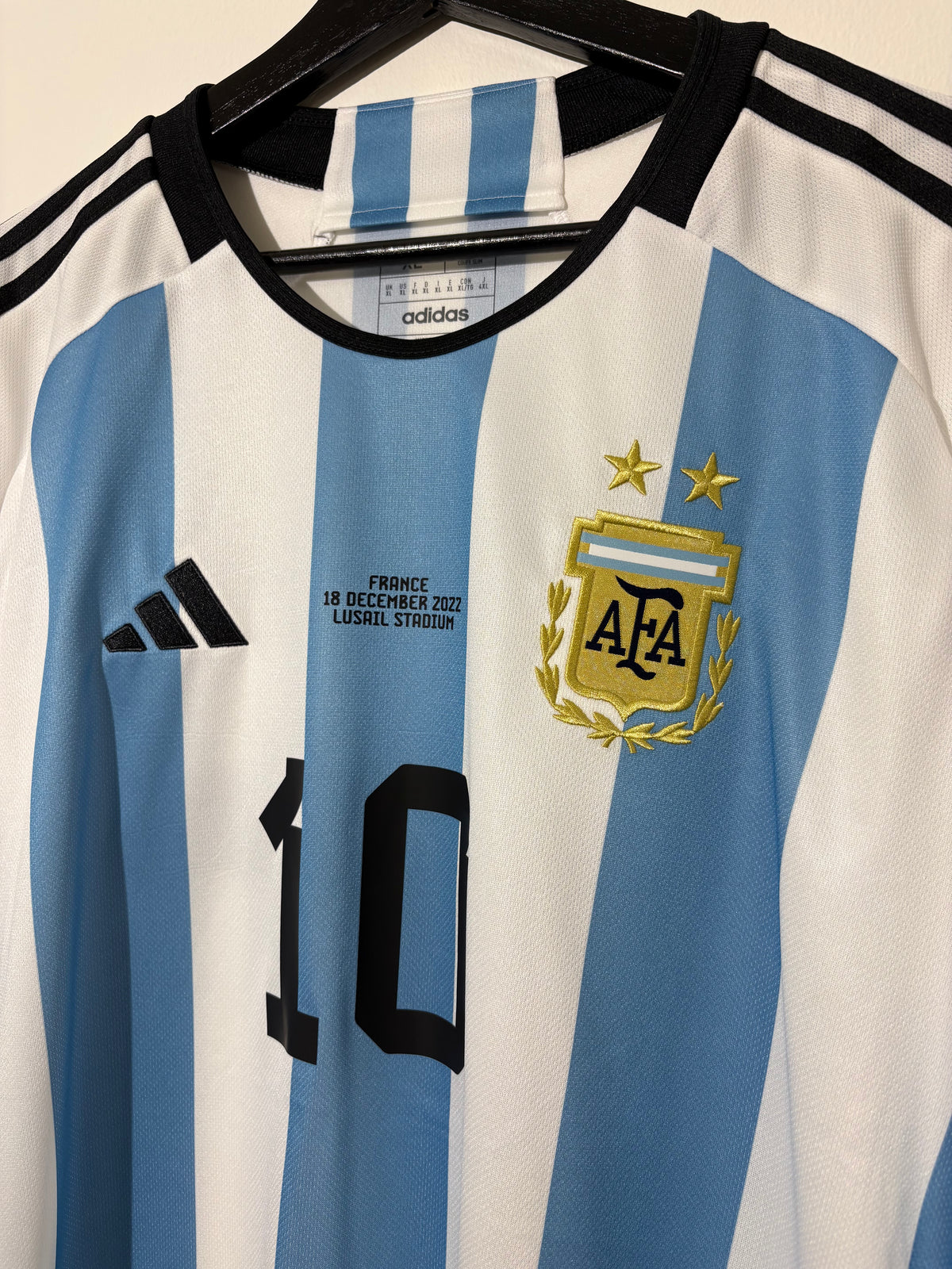 Adidas - Argentina 2022 Home Football Shirt 'MESSI'